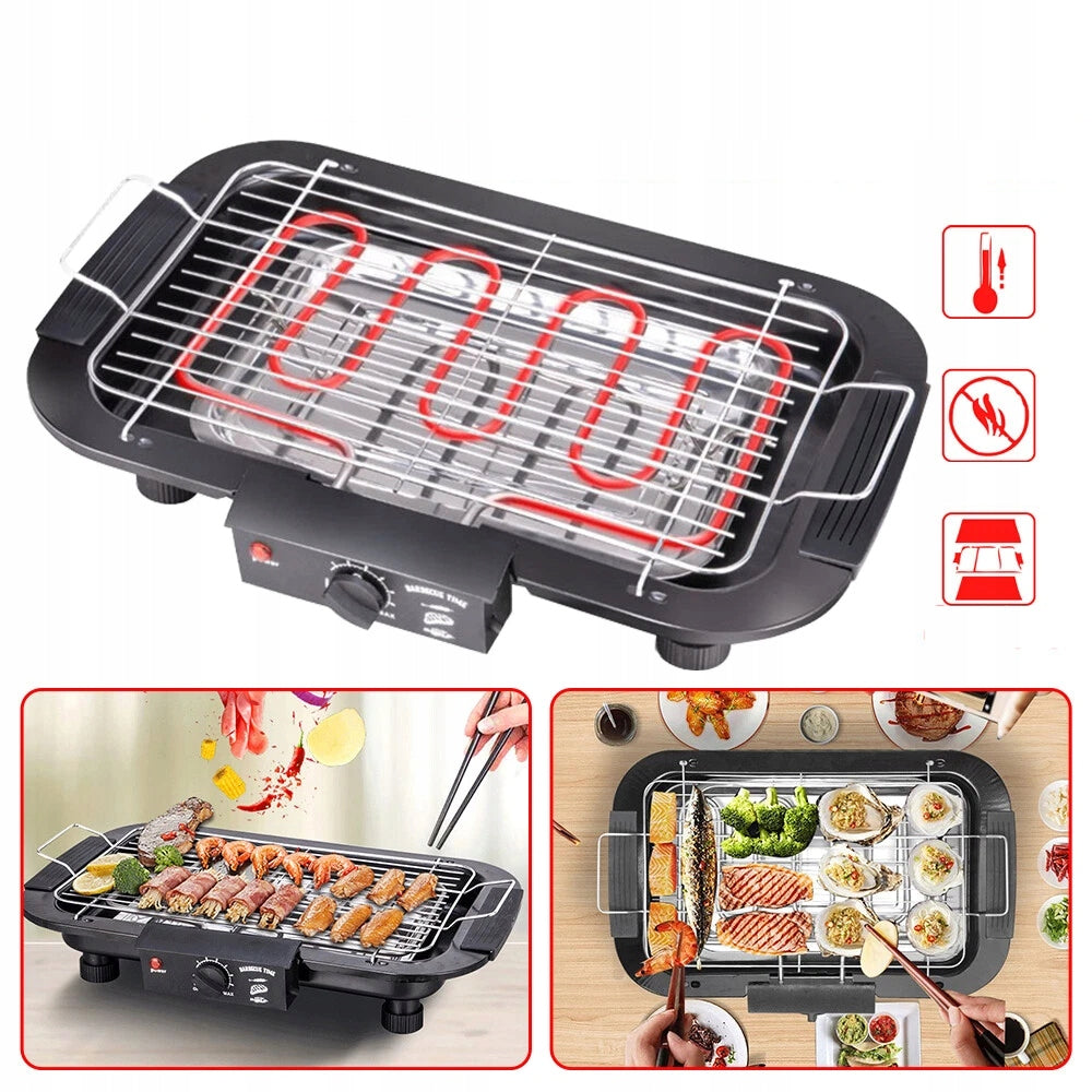 Electric Grill for Balcony Traditional Terrace 2000W Smoke Free Table Power rating 2000 W