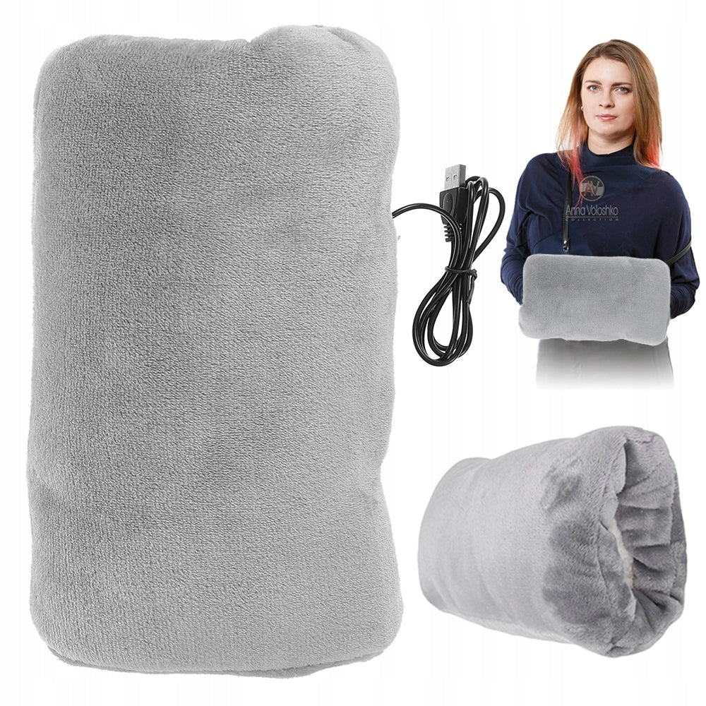 Electric Hand Warmer With Fur For Watching TV And Relaxing At Home