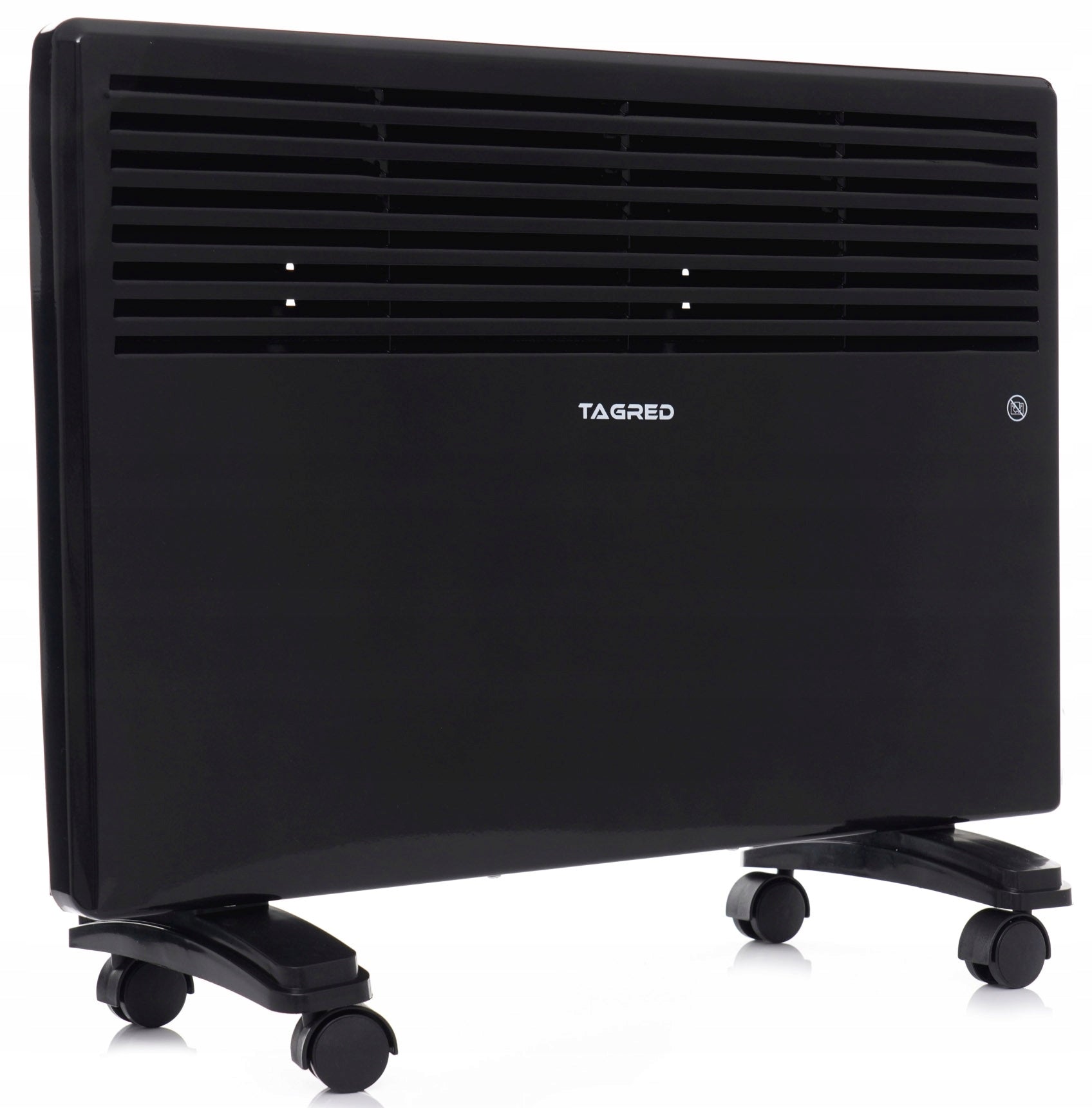 Electric Heater Aluminum Convector 1500W Wall Mounted 2in1 black