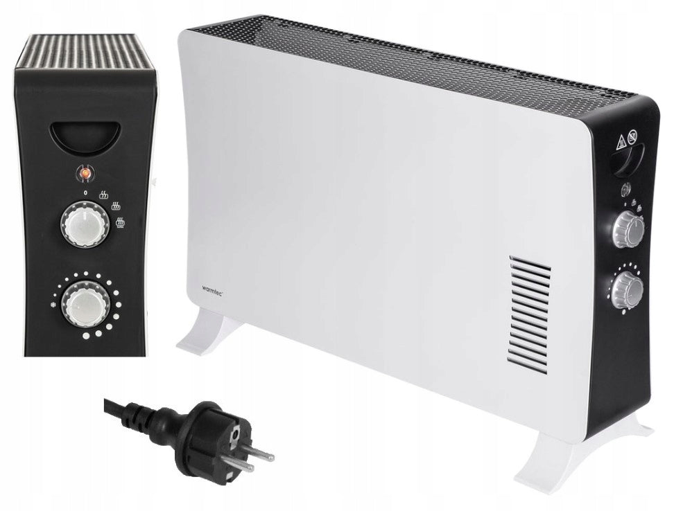 Electric Heater Energy Efficient Convector Blow Thermostat EWH-2000W Color white