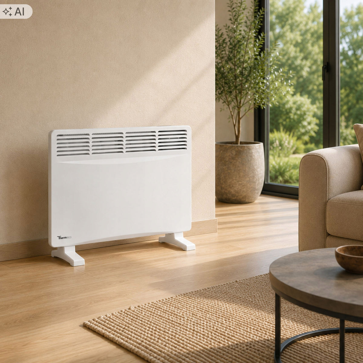 Electric Heater Energy Efficient Convector Portable Wifi 1500W NUO+ Packaging status original