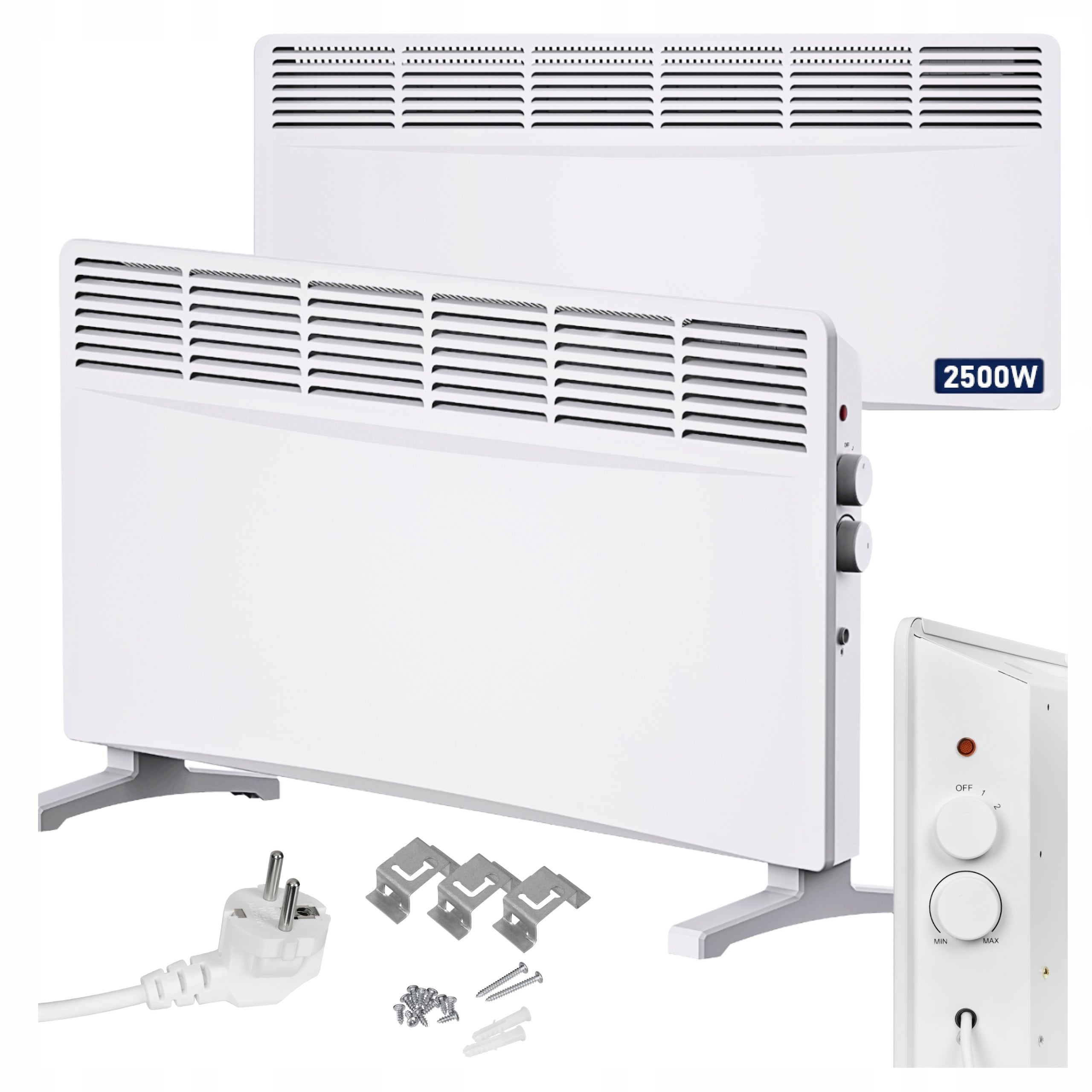Electric Heater Energy Efficient Portable Bathroom Wall Mounted 2500W NUO