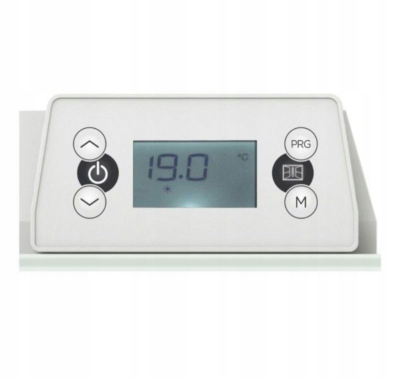 Electric Heater White Mat Flat 1000W Thermostat Brand fr1