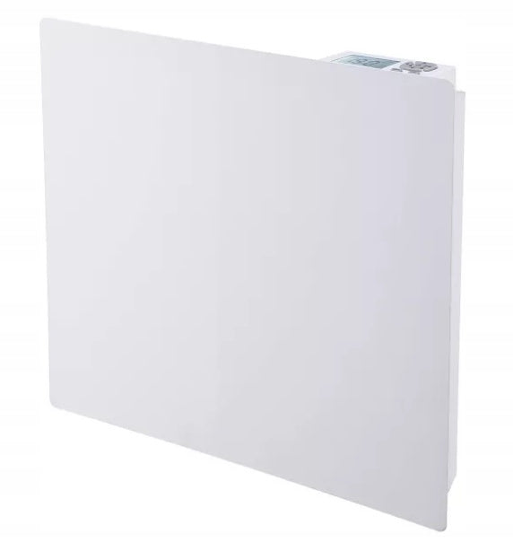 Electric Heater White Mat Flat 1000W Thermostat