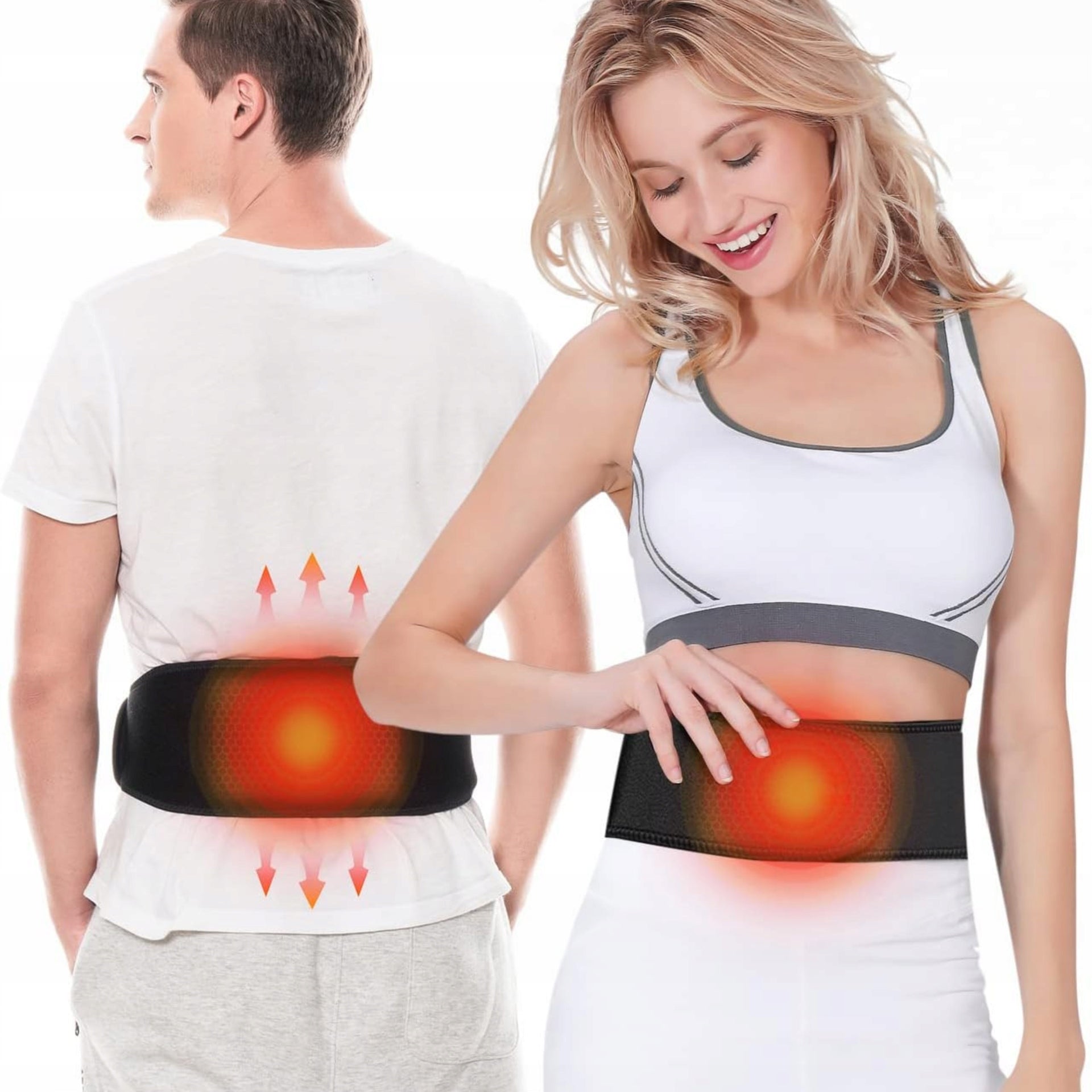 Electric Heating Belt for Back Pain of Muscle Lumbar Graphene Time 130x14cm
