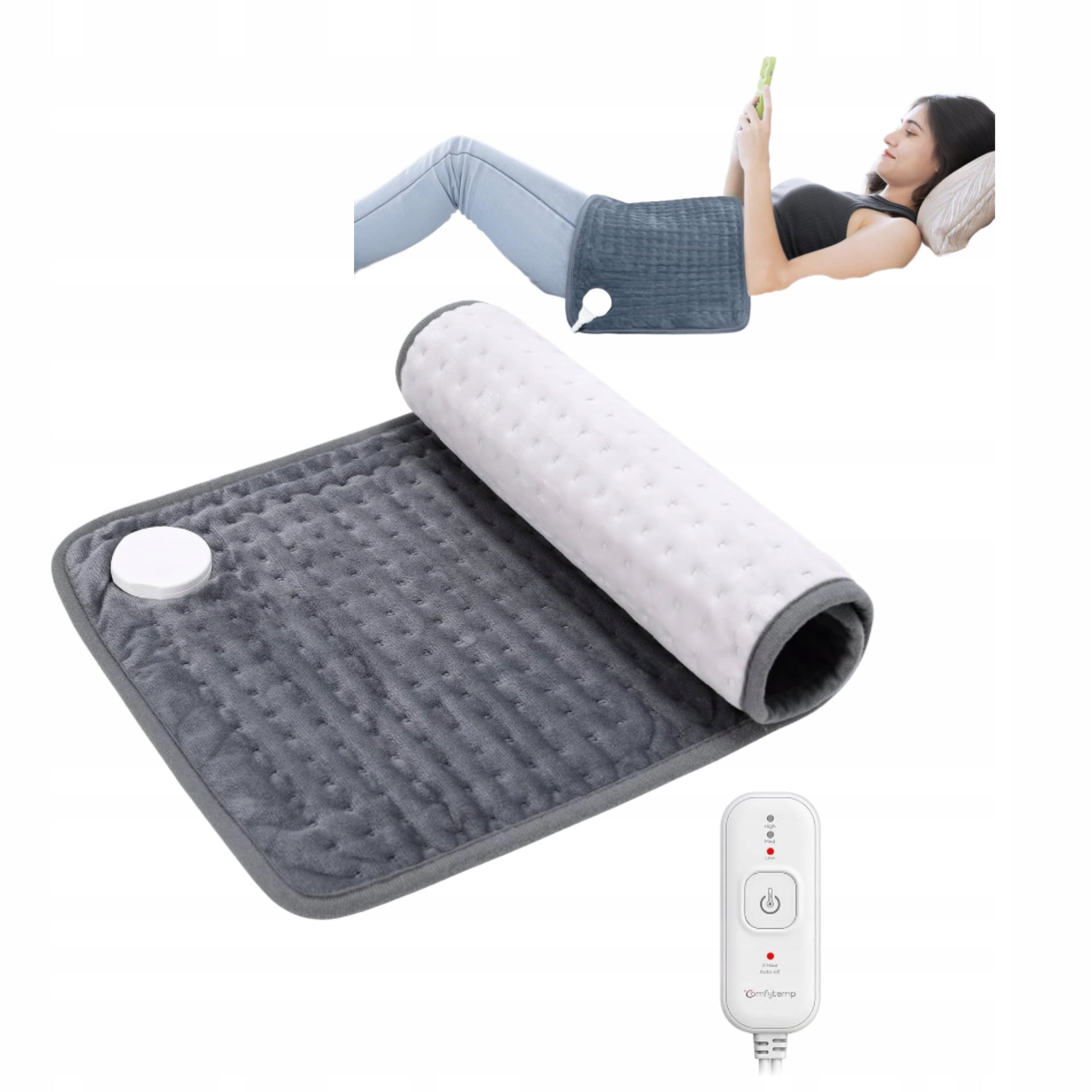 Electric Heating Pillow Back Neck Belly Heating Mat Pilot 60cm