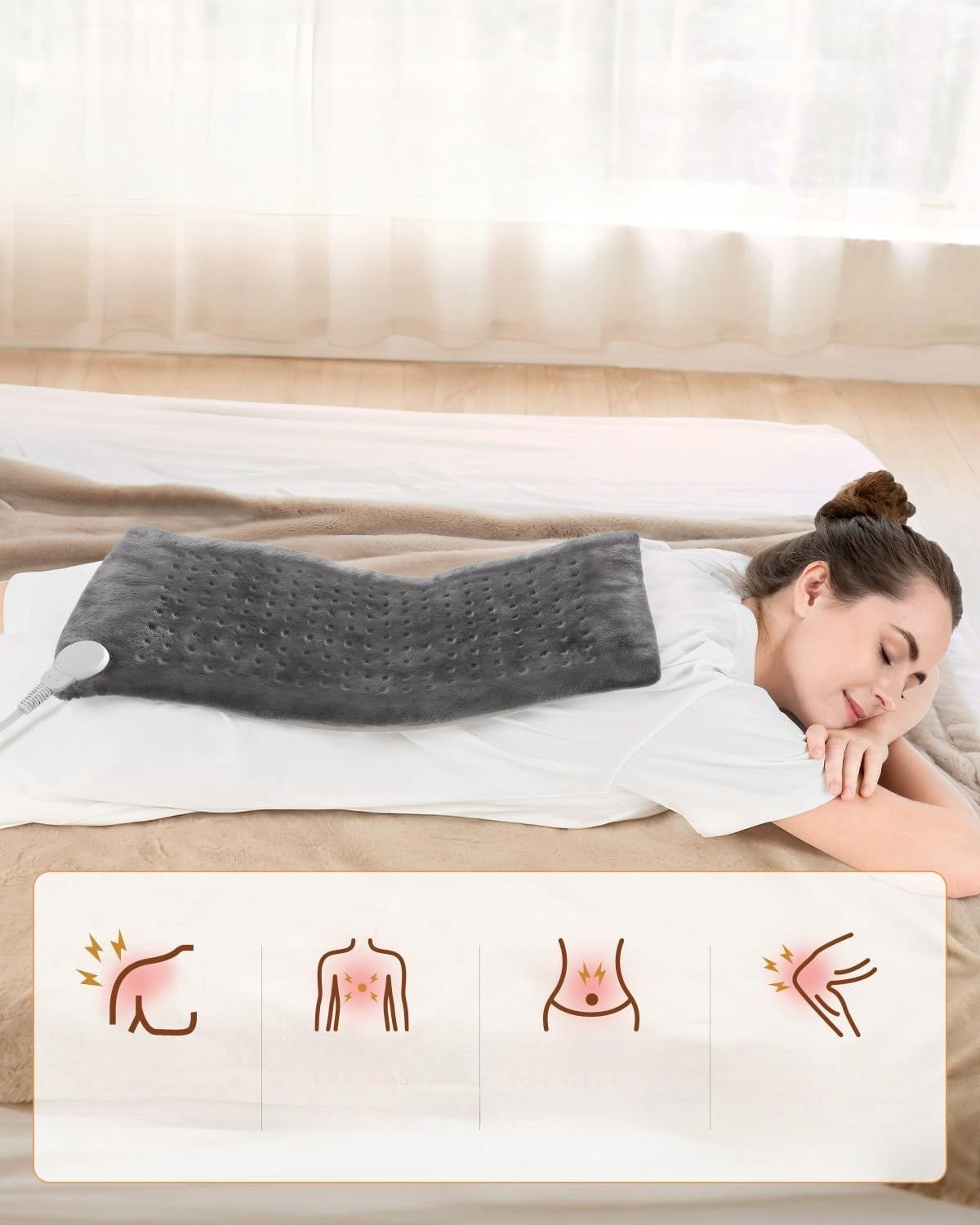 Electric Heating Warming Pillow For Muscle Pain Joints Hot Water Bottle Packaging status original