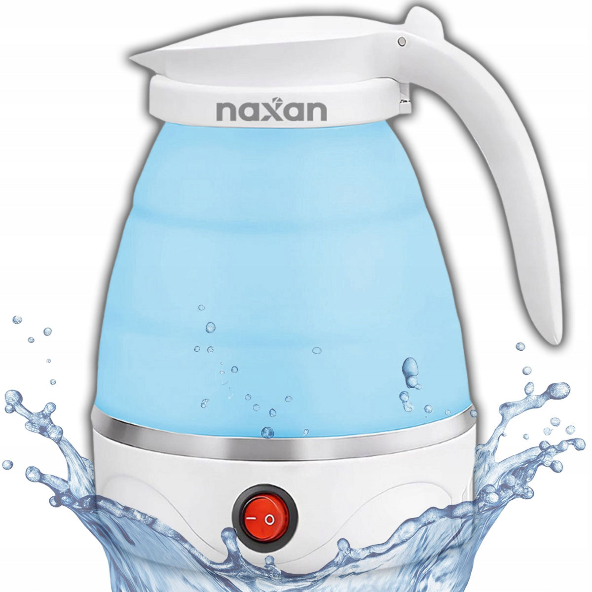Electric Hiking Kettle 0,6L 600W Foldable Travel Portable Naxan Dominant color blue
