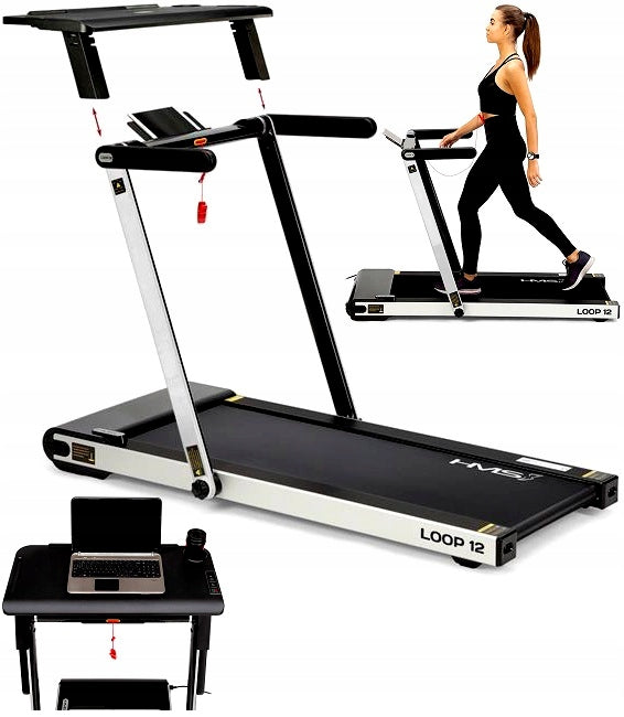 Electric Home Training Treadmill with Table 1-12km/h Fast Solid