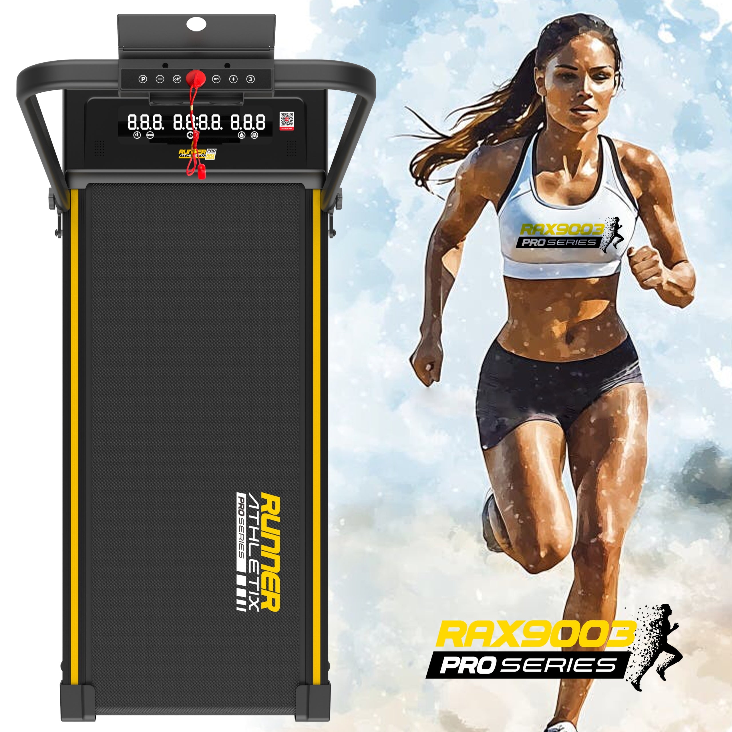 Electric Home Treadmill Folding Walkingpad Runner 12kmh QUIET!! RAX9003 Kind electric