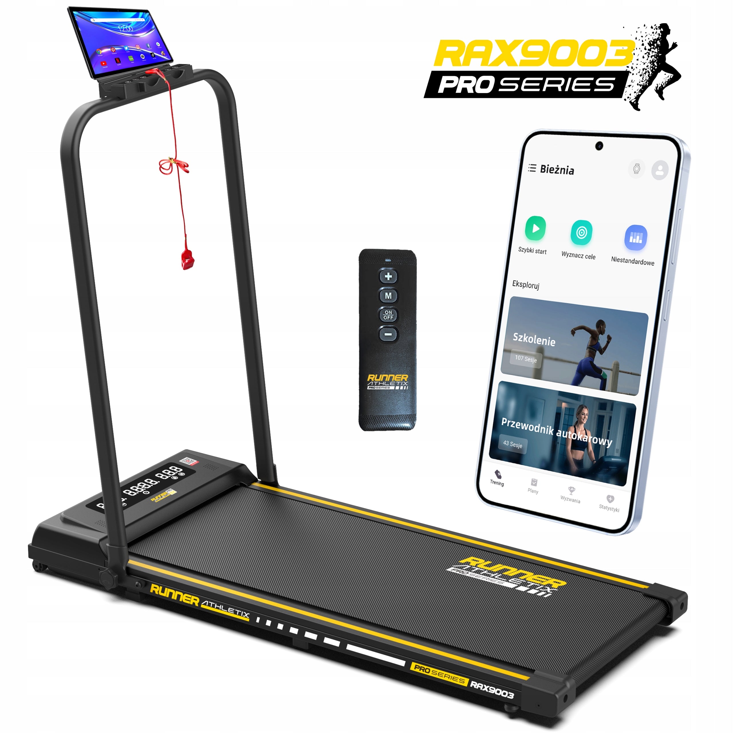 Electric Home Treadmill Folding Walkingpad Runner 12kmh QUIET!! RAX9003 Packaging status original