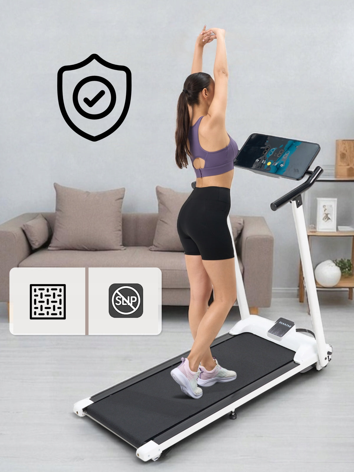 Electric Home Treadmill up to 110kg FOLDING 12km/h Kind electric