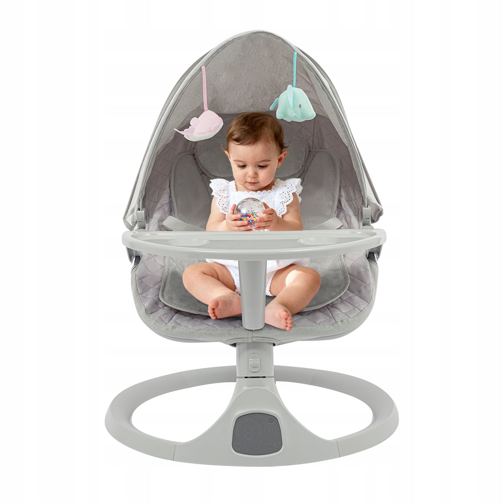 Electric Infant Swing, Baby Bouncer and Rocker,Swing for Newborns Remote
