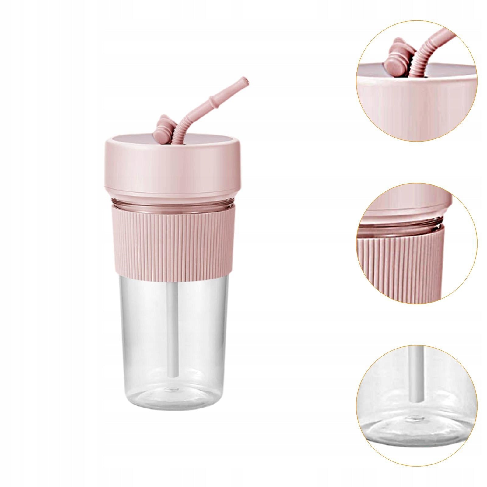 Electric Juicer Blender Cup Handheld for Shakes and Smoothies Electric Pink Brand no brand
