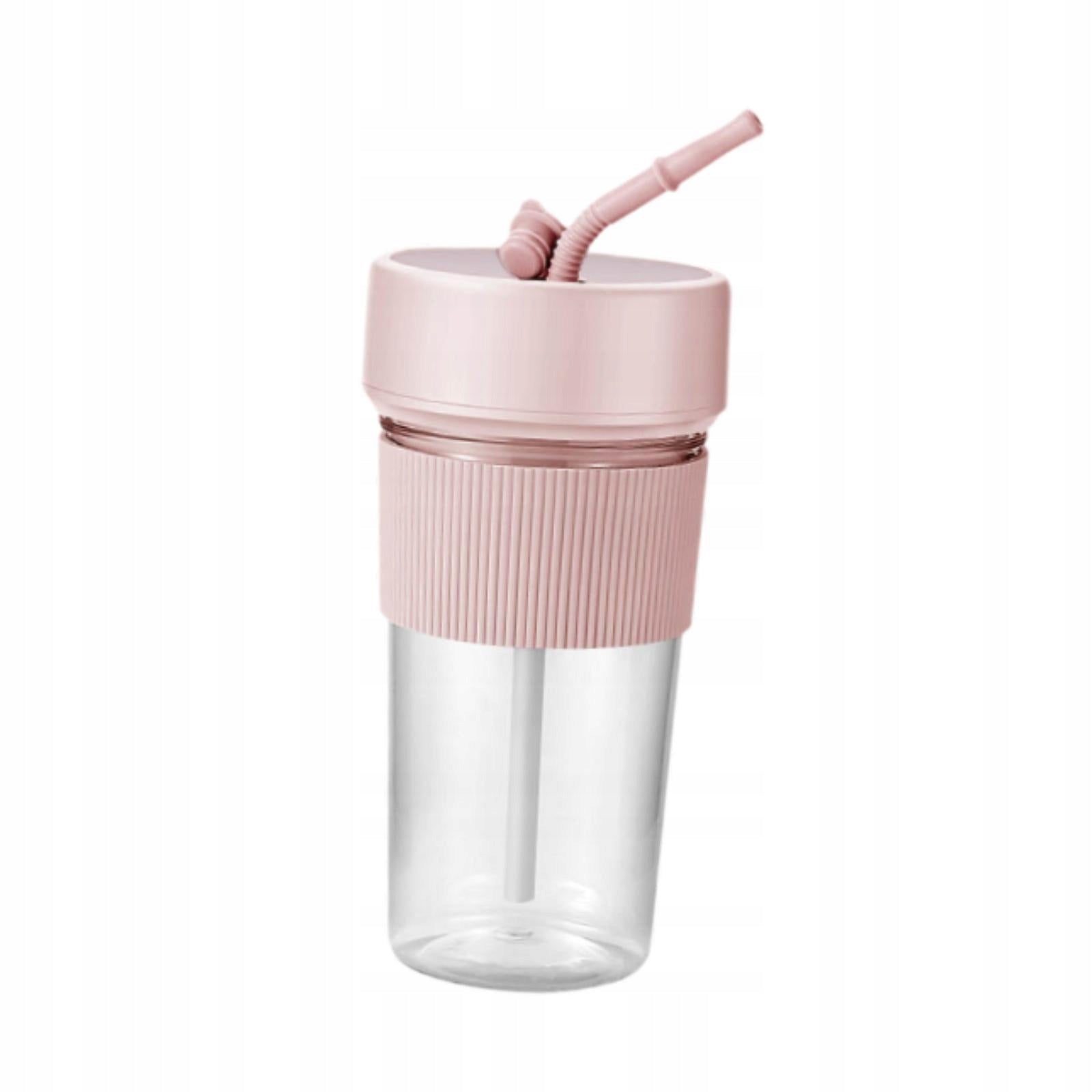 Electric Juicer Blender Cup Rechargeable Easy Clean Handheld Juice Pink Packaging status original