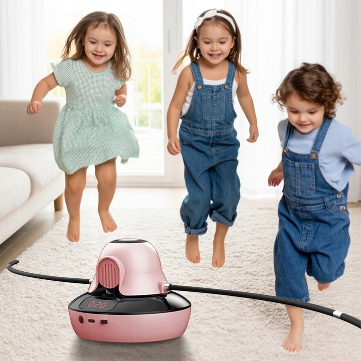 Electric Jump Rope Smart Pink 10 Gears for Kids and Adults Rope length 70 cm