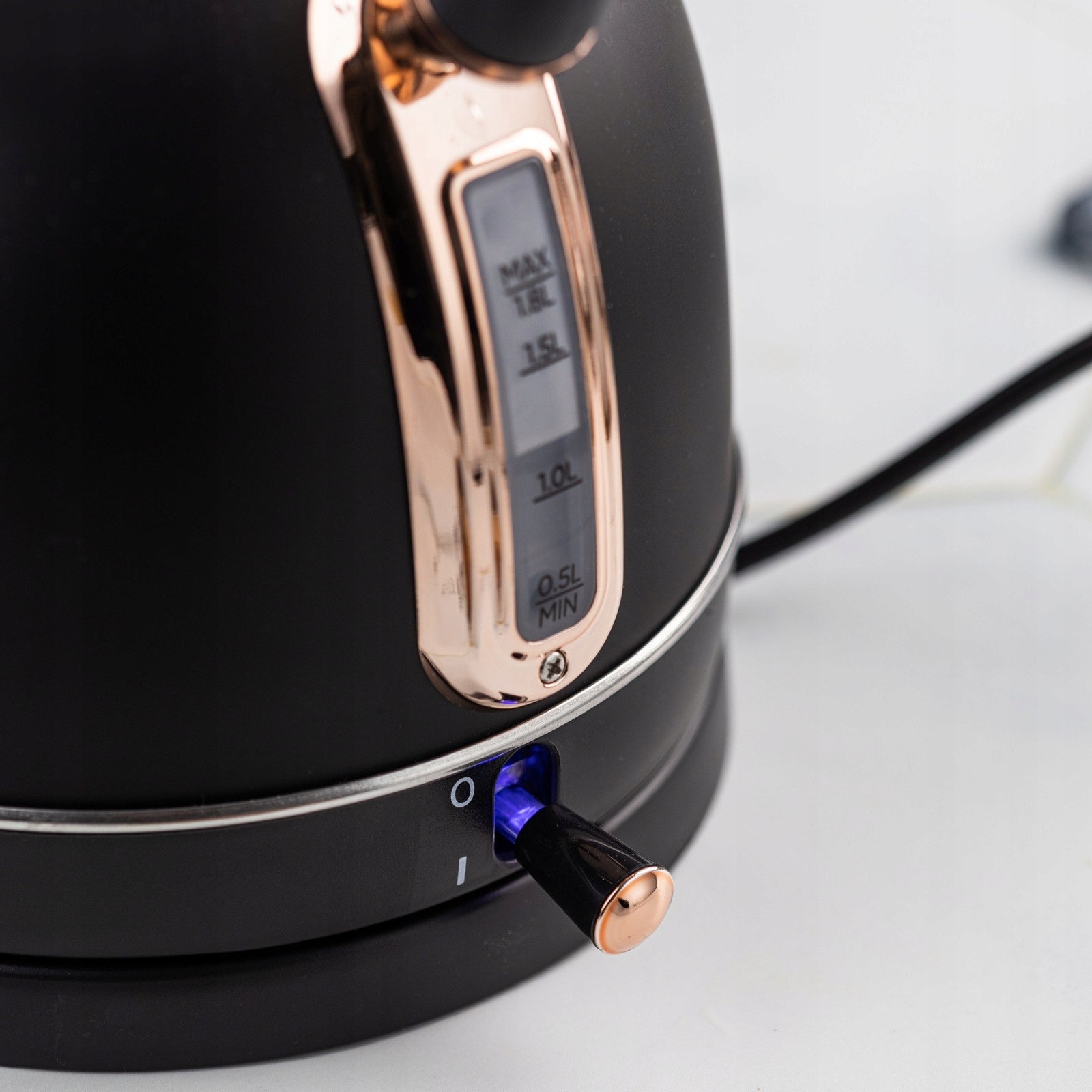 Electric Kettle 1.8L with Thermometer RETRO Klausberg KB-7905 2200W Black Power 2200 W