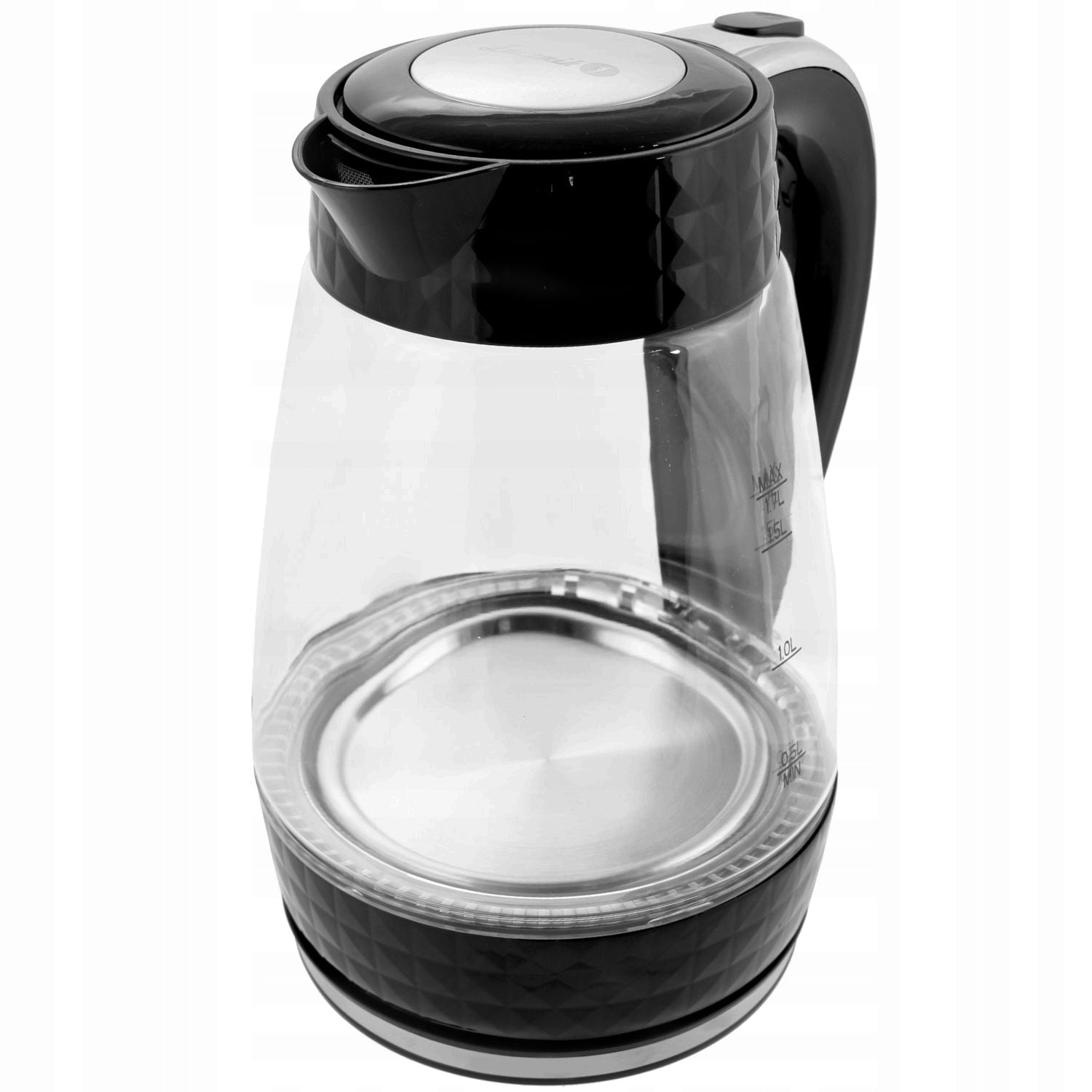 Electric Kettle Glass Wireless Silent ŁUCZNIK 1,7L 2200W Black Capacity 1.7 l