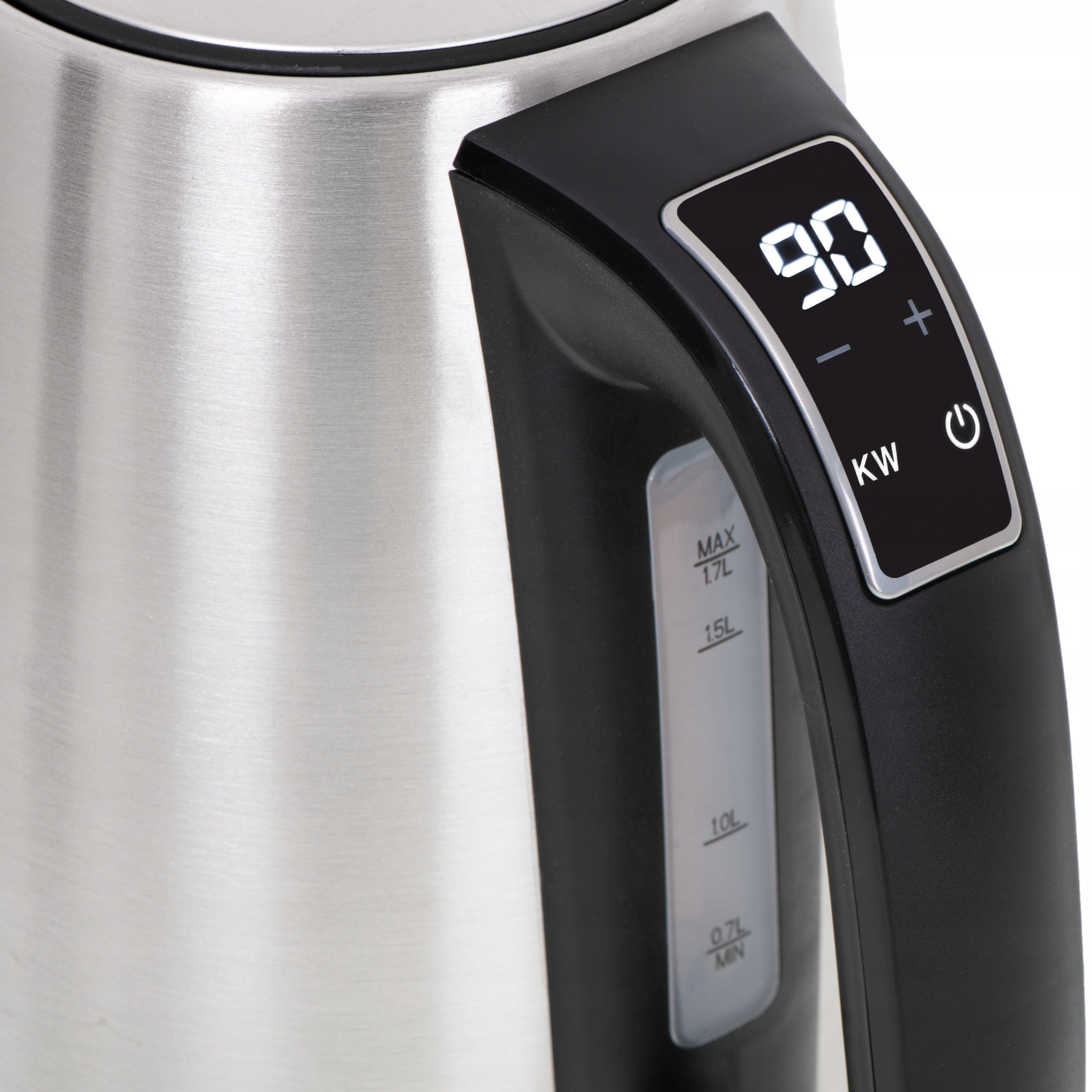 Electric Kettle Metal Temperature Control Powerful LCD 1,7 L 2200W Product weight with unit packaging 1.24 kg