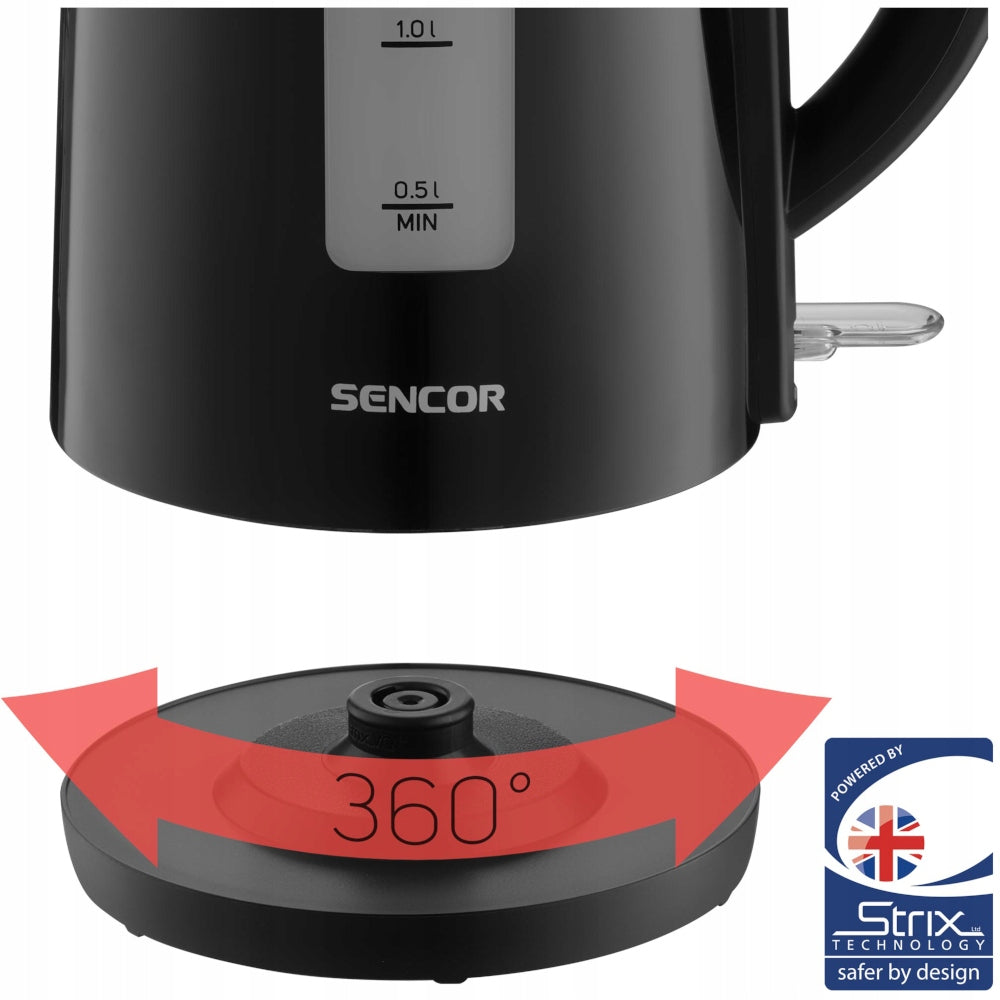 Electric Kettle Sencor SWK 2710BK 1,7Liter 2200W ELEGANT BLACK Capacity 1.7 l