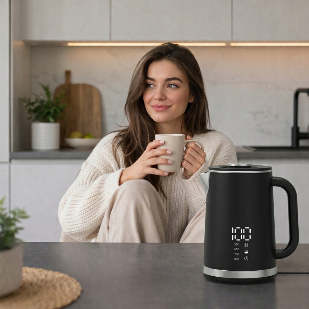 Electric Kettle Wireless 1,6 L | Temperature control |LED|Black Manufacturer code B059