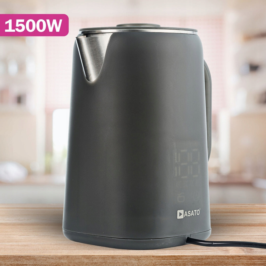 Electric Kettle with Touch Display 1,7L Adjustable 5 Levels Brand Asato