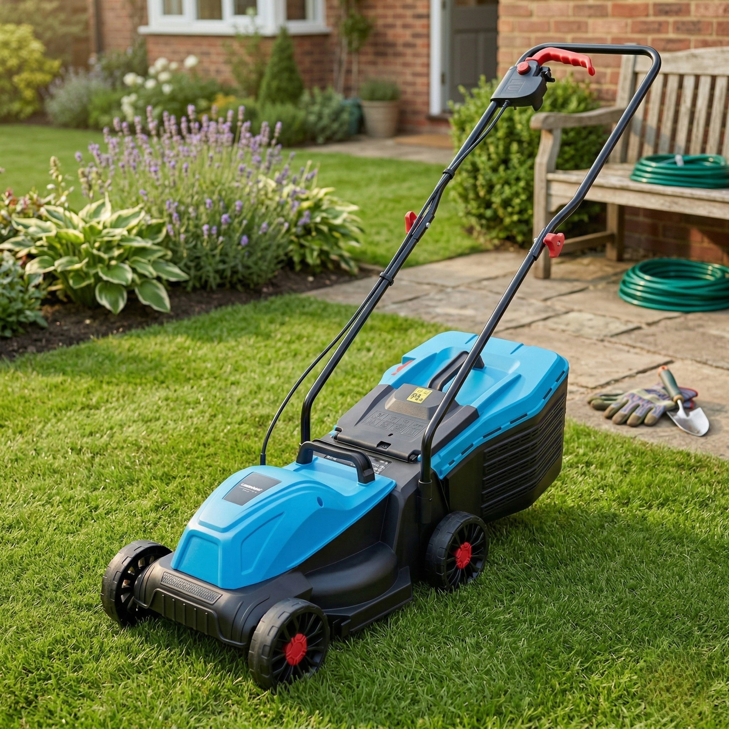Electric Lawn Mower BLAUPUNKT 1800W 32cm Basket 30L Lightweight 3-Degree Basket capacity 30 l