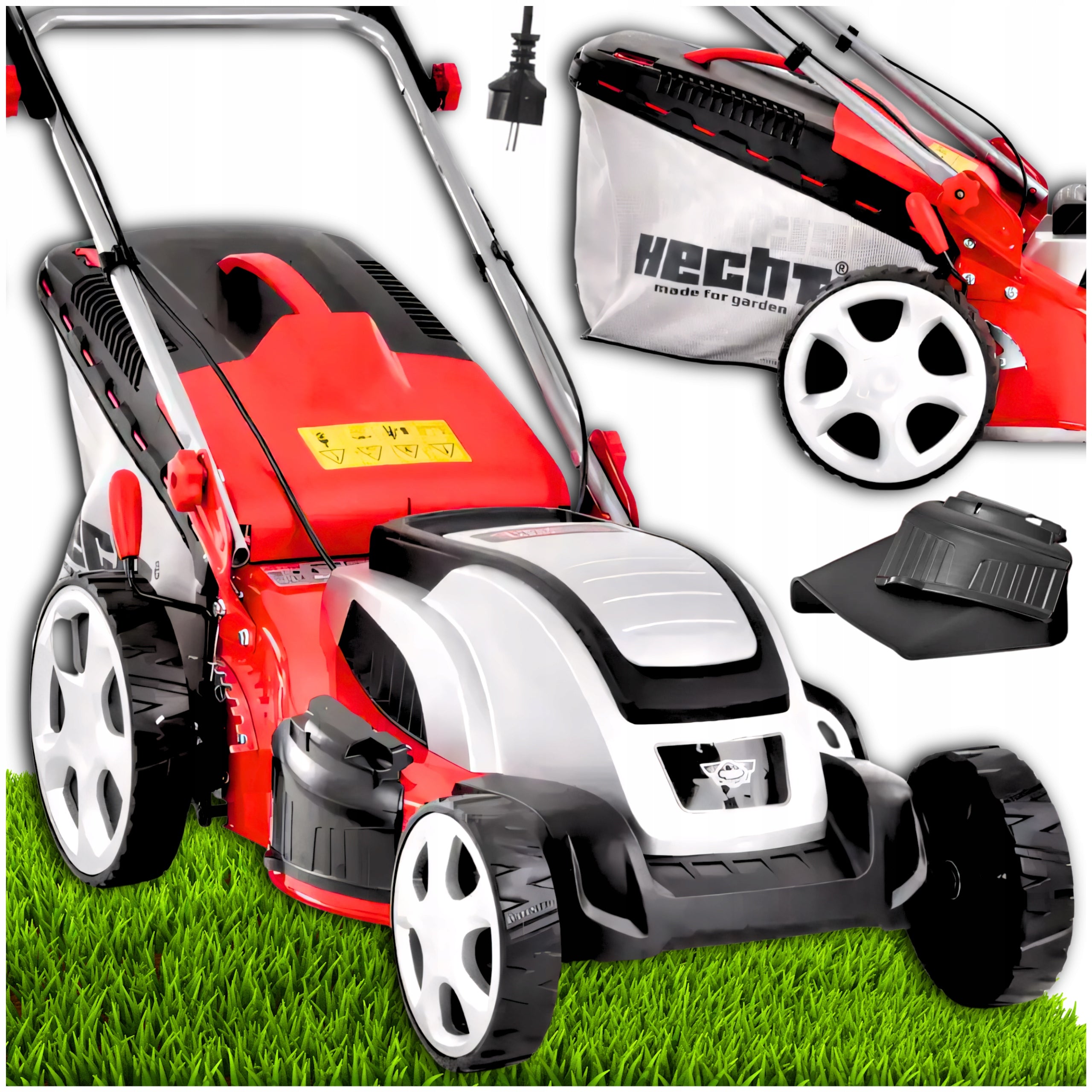 Electric Lawn Mower HECHT 1803S Turbo Engine 1800W 46Cm Drive