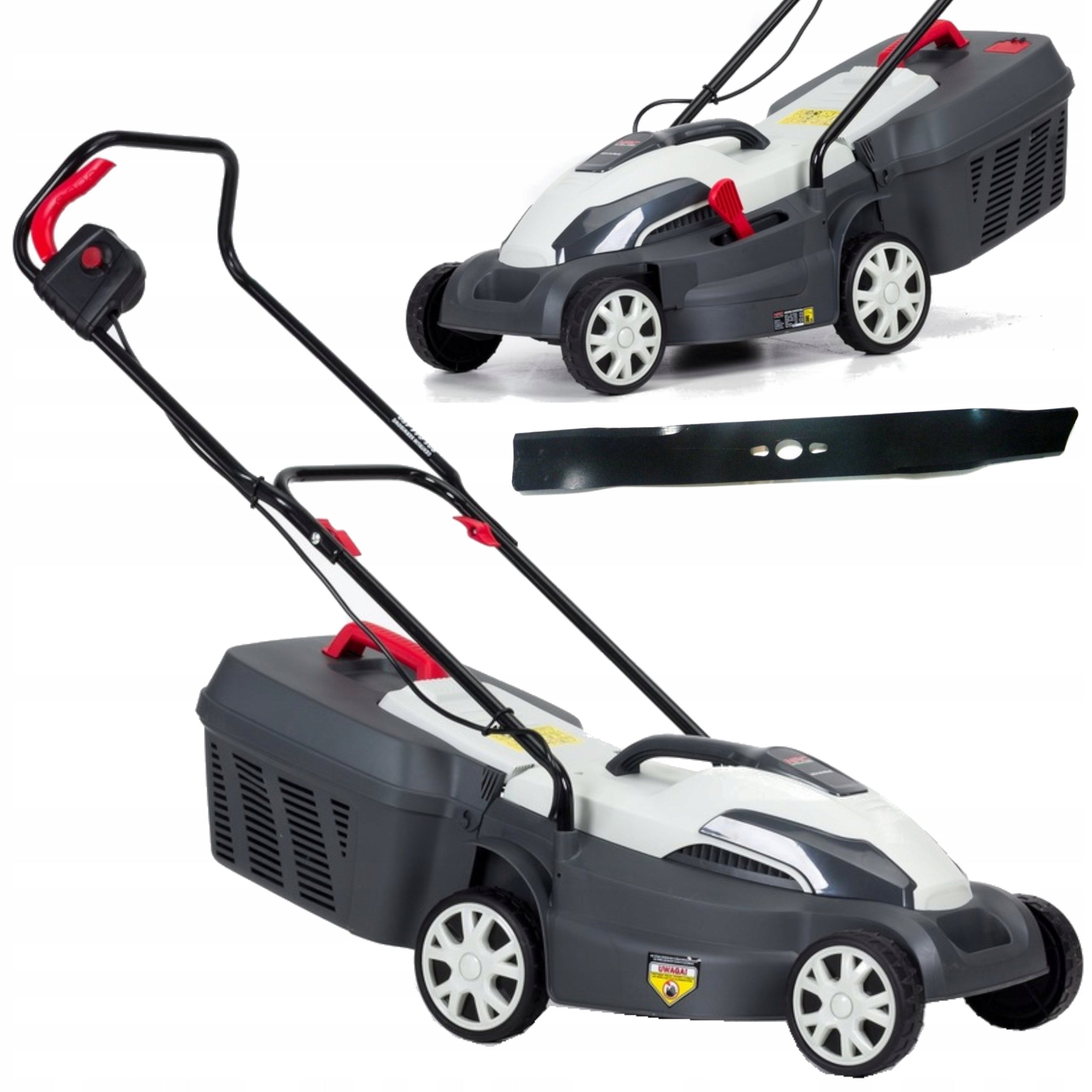 Electric MOWER NAC 1400 W 34 cm Thermal PROTECTION Basket 35l 2in1