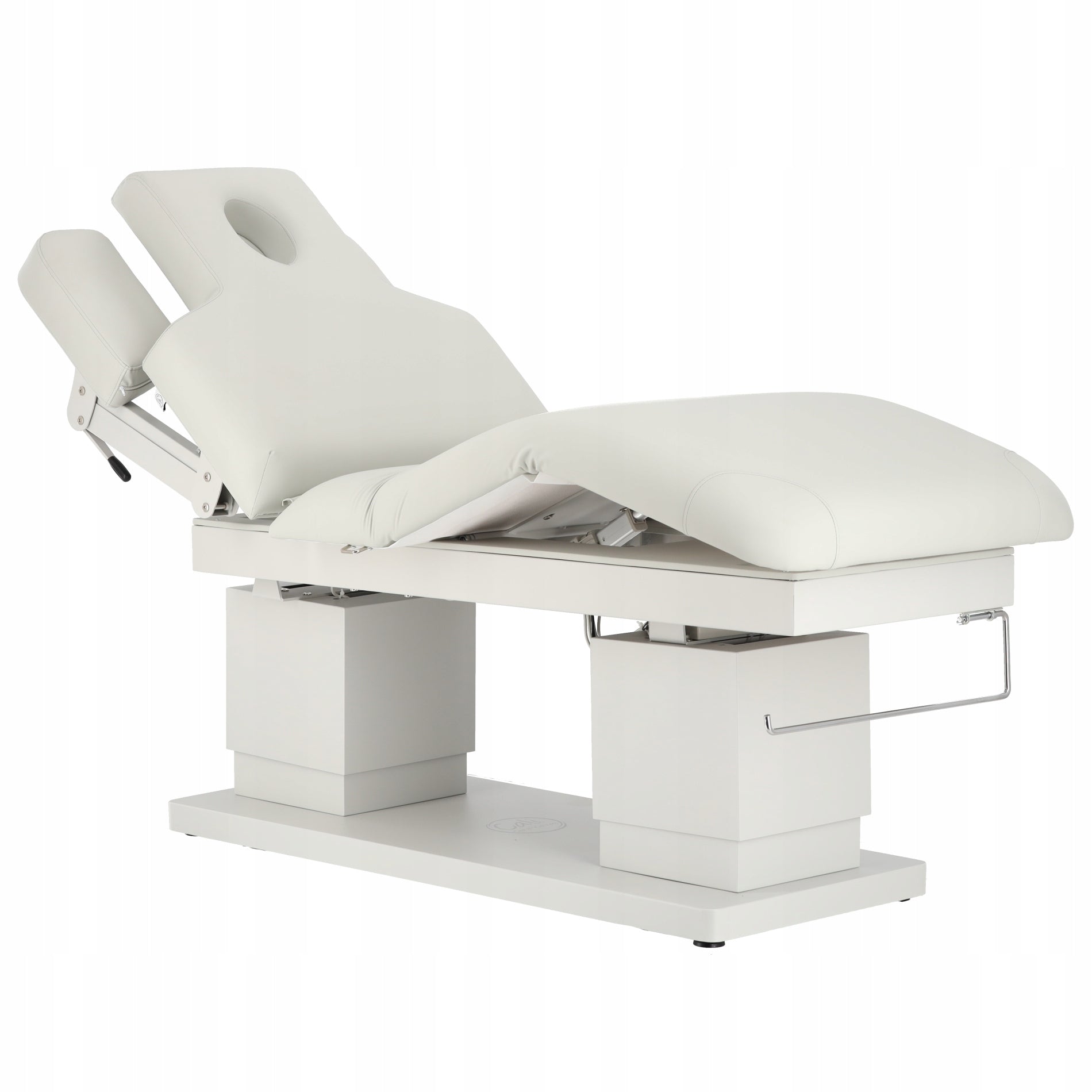 Electric Massage Bed Heated Cosmetic For Rehabilitation White Color gray