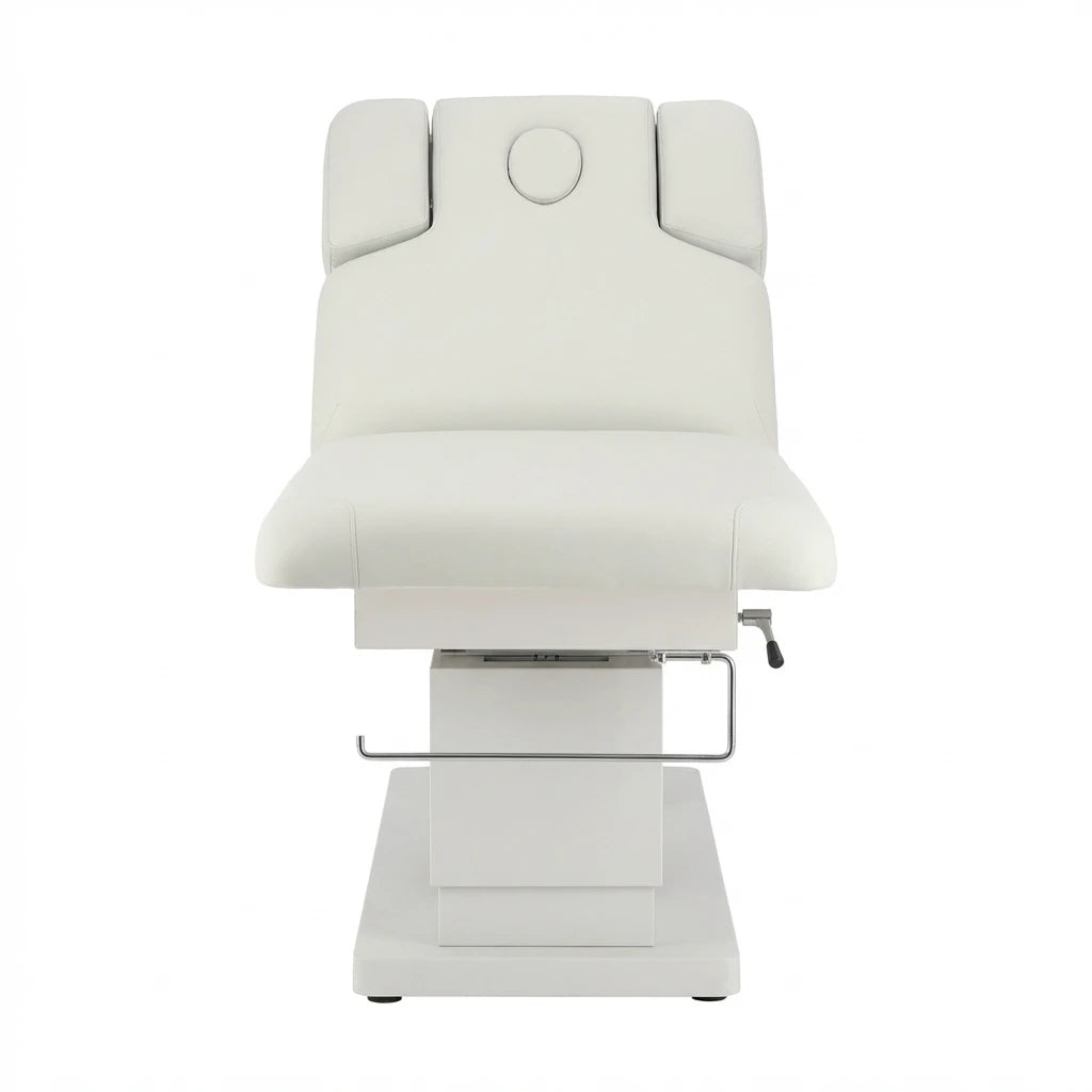 Electric Massage Bed Heated Cosmetic For Rehabilitation White Frame material steel