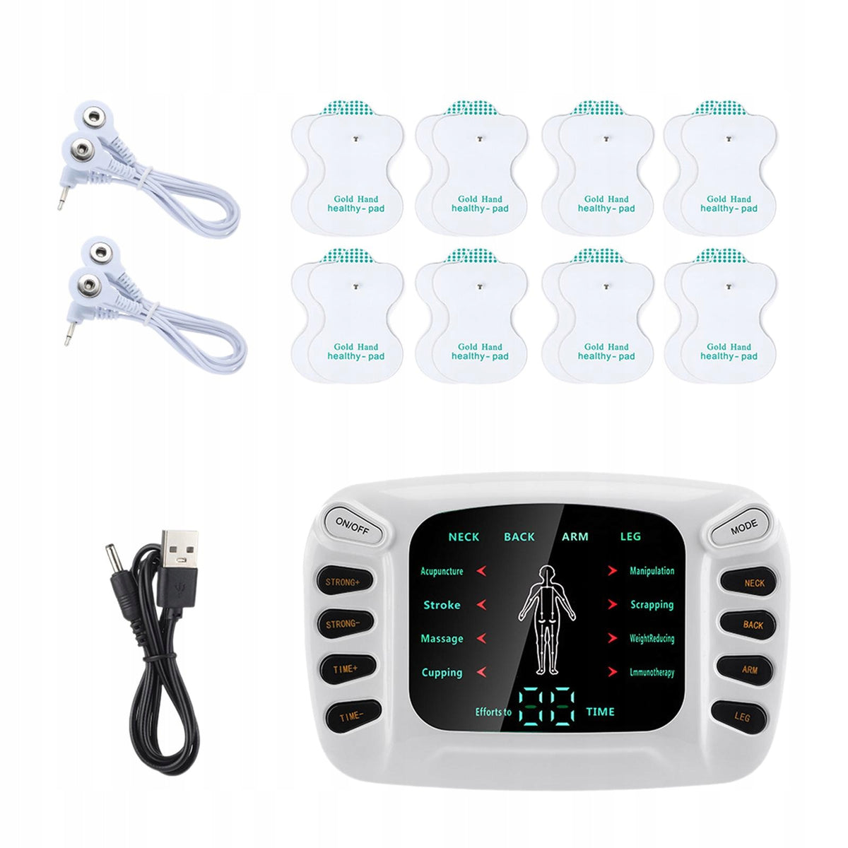 Electric Massager 8 Massage Modes Home Use Gift for Dad's Mom Manufacturer code ELZ-TENS-M