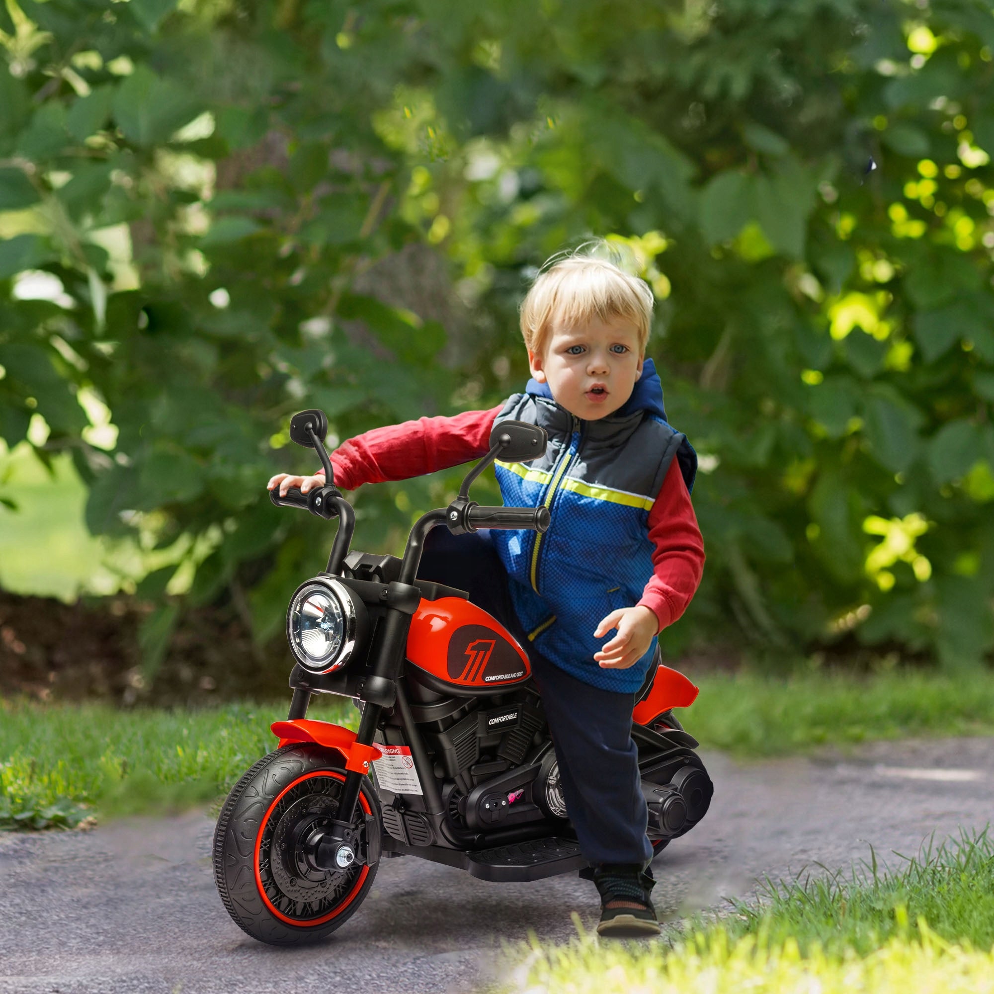 Electric Motorcycle for Kids 6V Red Brand Homcom