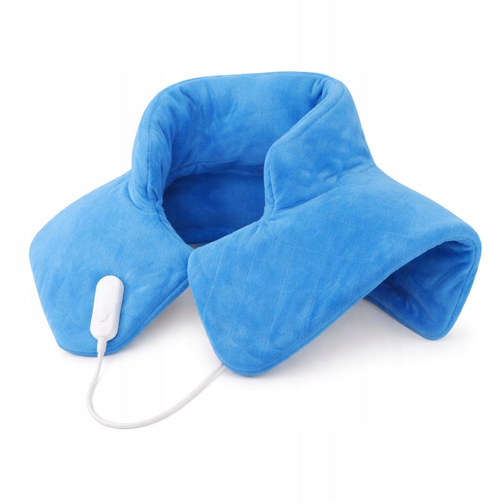 Electric Neck Pillow Neck Heating Arms LCD Adjustment Blue