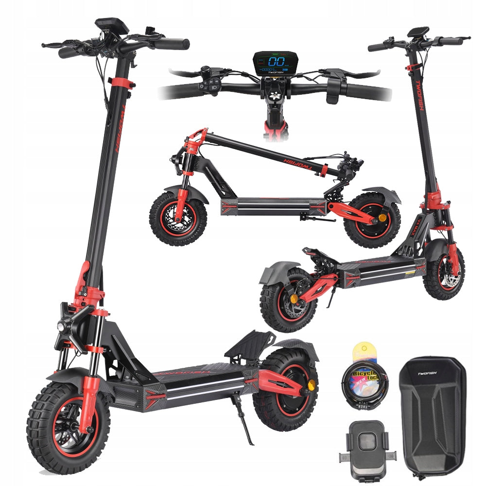 Electric Off-road Scooter TWOFISH V4 MAX 52V/23AH 1640W 100HP 11“ NFC