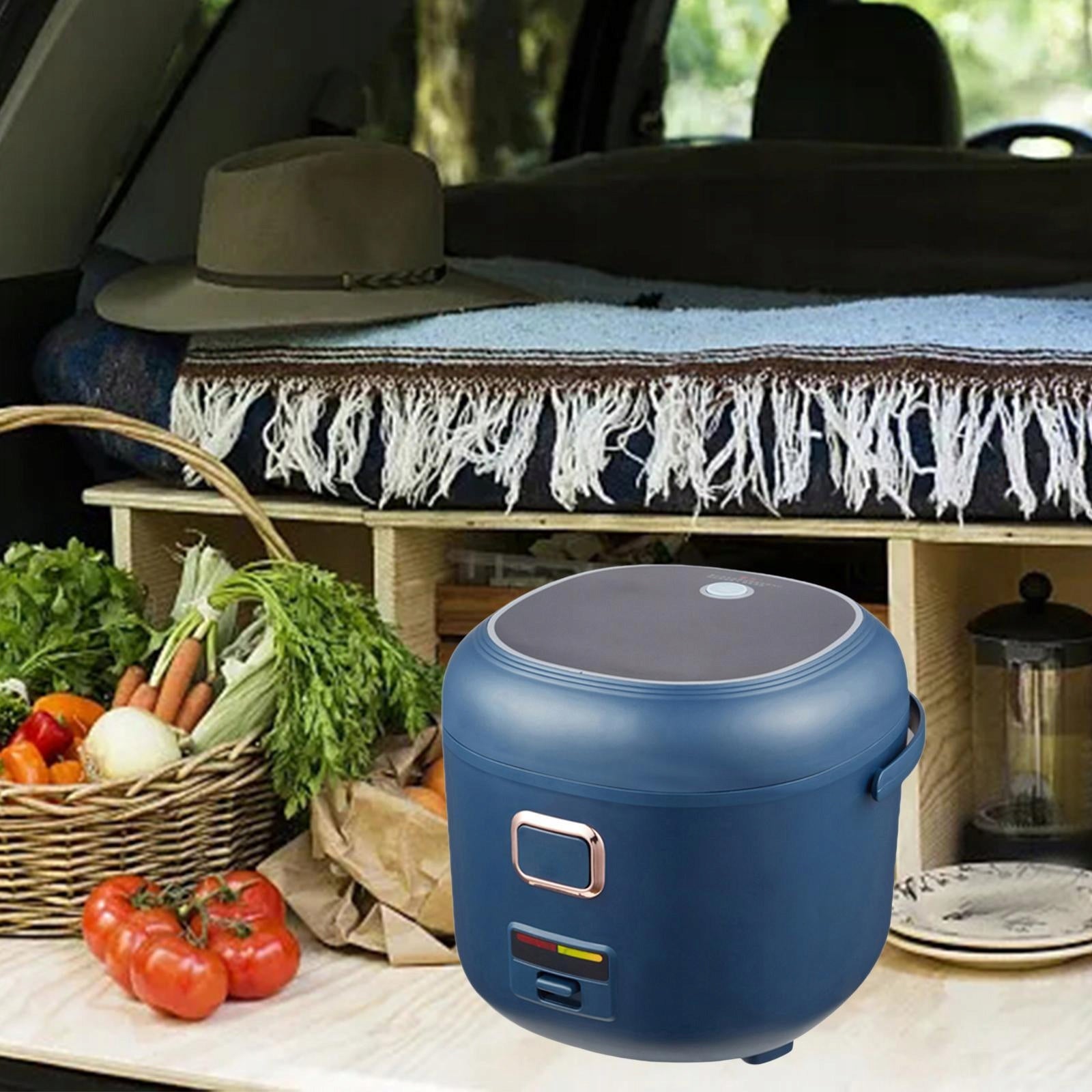 Electric Rice Cooker 2L Mini Food Steamer for RV Travel Driving Camping 24V