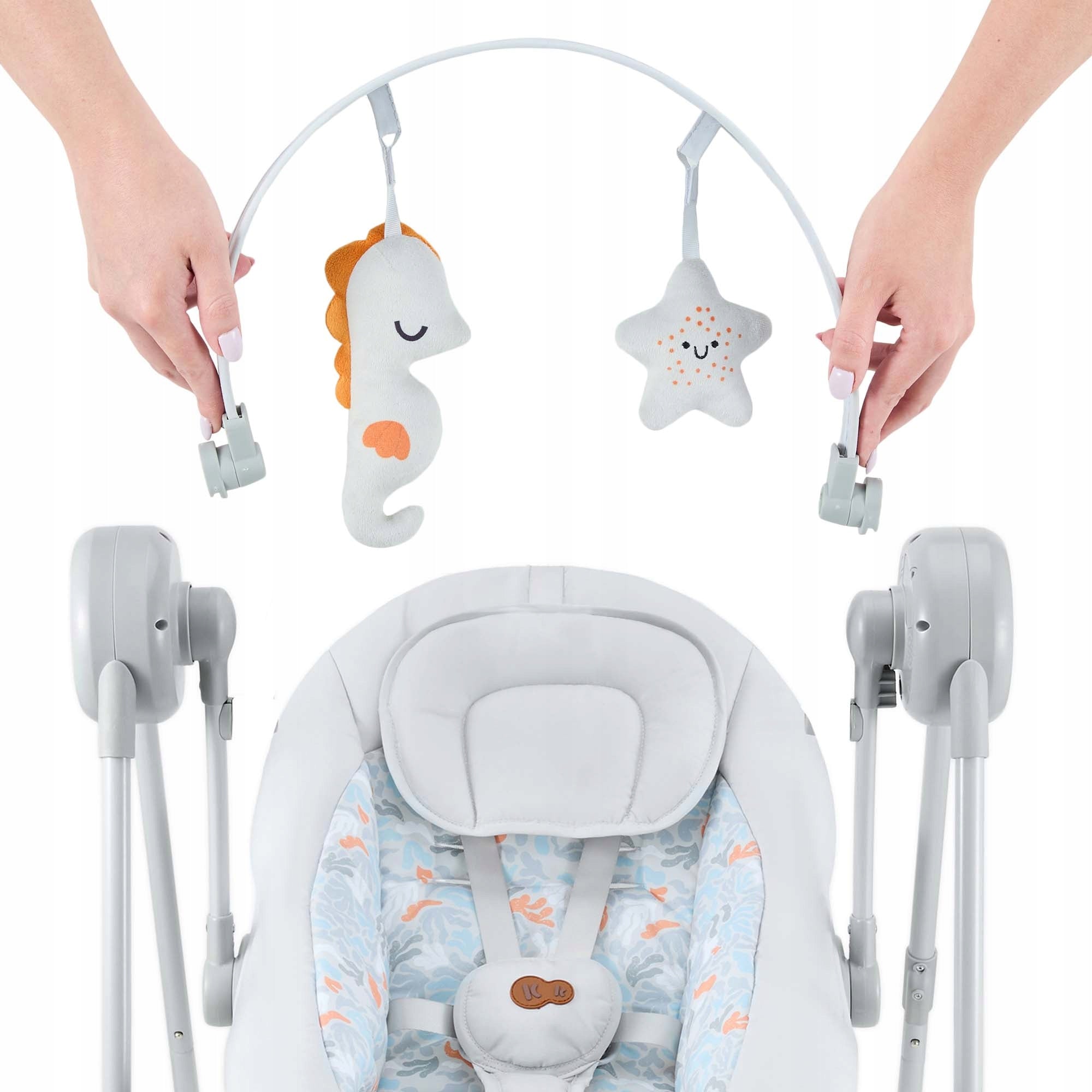 Electric Rocker Lounger Kinderkraft SWINGEE Light Grey 0-9KG Brand Kinderkraft