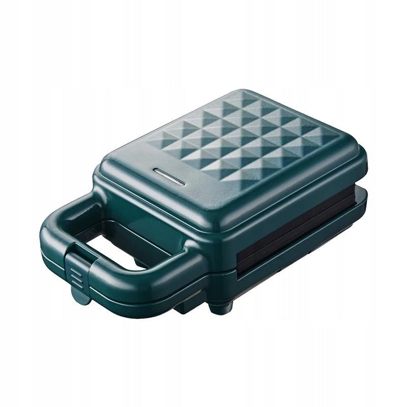 Electric Sandwich Maker Compact Double Sided Heating Nonstick Space green Power rating 10000 W