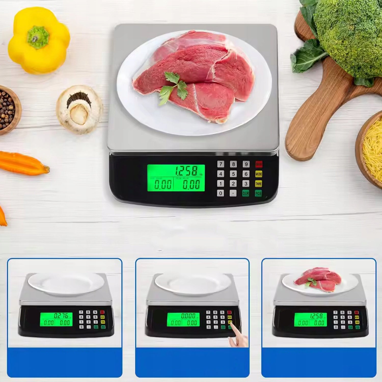 Electric Scale Shop Kitchen Gastronomy 30kg/1g Counting Arts Manufacturer code 887484916924