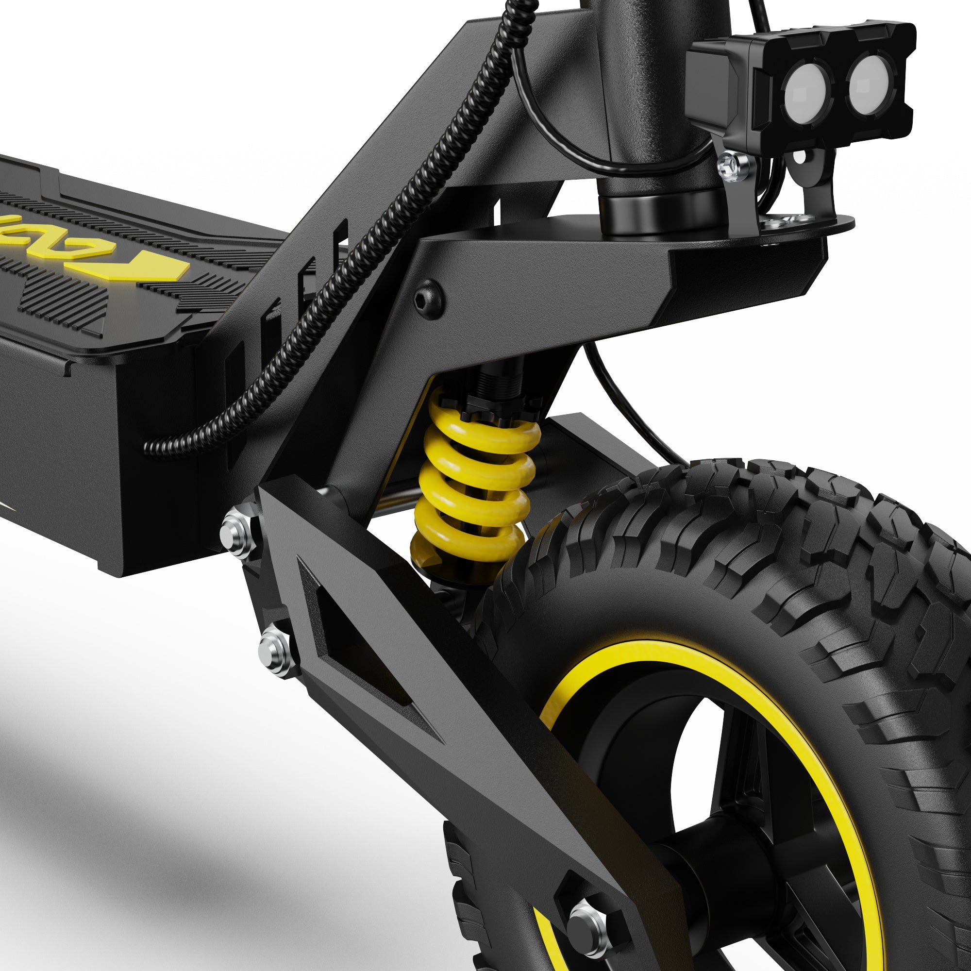 Electric Scooter OOTD Electric Scooter T10 900W 45KM 11" Black & Yellow Model 791966274214 T10 13.5Ah YELLOW