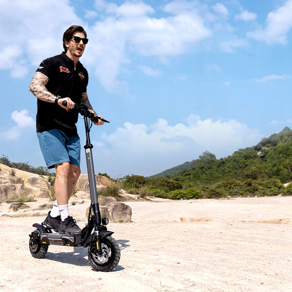 Electric Scooter Professional Off-road Adults HD Screen 45KM 14Ah 10" 1000w Weight 21.65 kg
