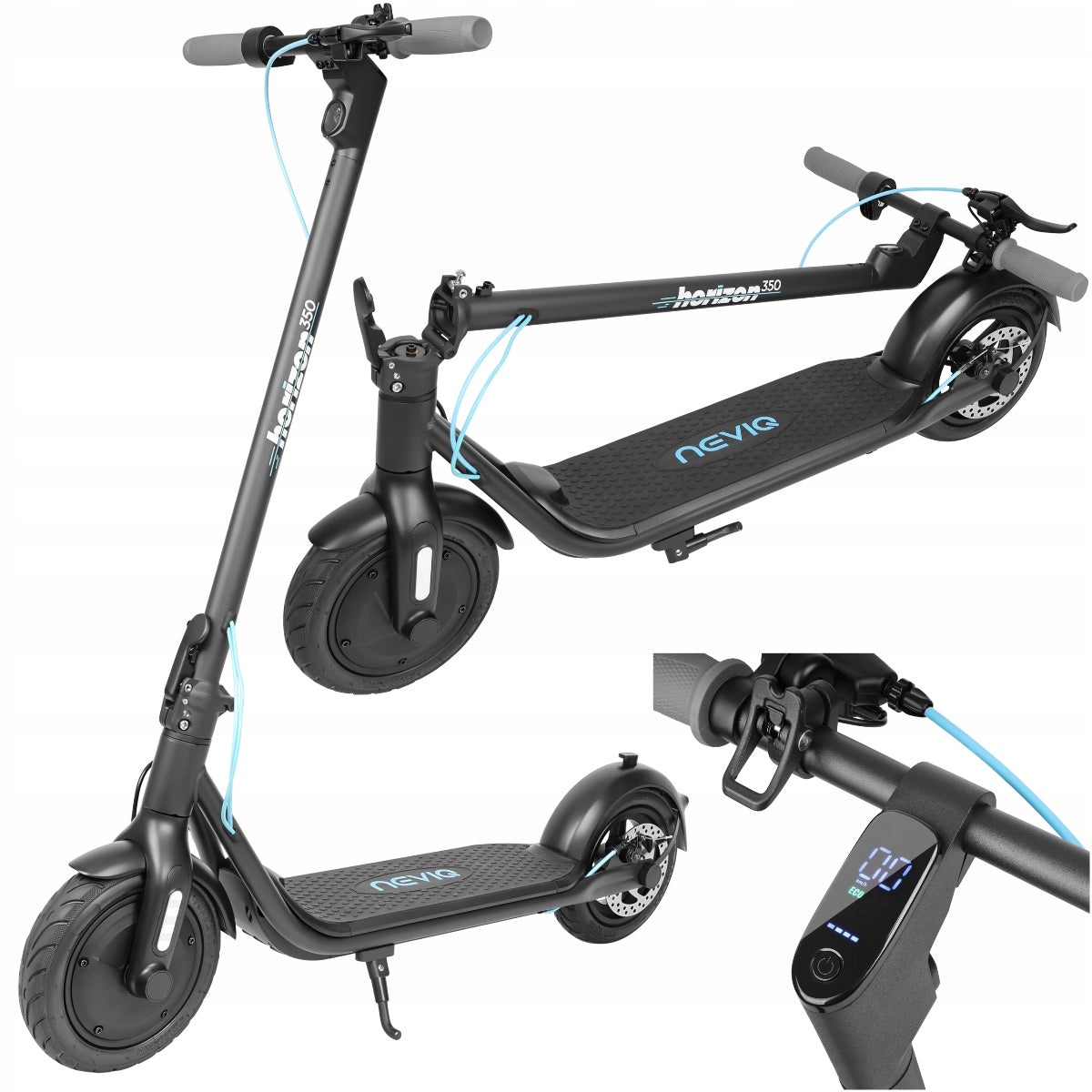 Electric Scooter Small Folding NEVIQ Large Range 38km Motor 350W