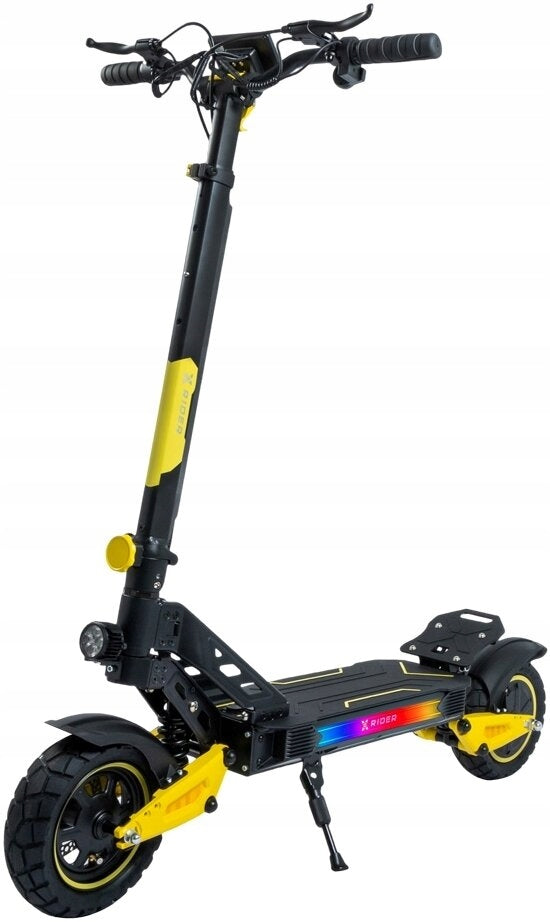 Electric Scooter XRIDER F10X 70km 1400W Shock Absorption 10" Black Shock absorption front and rear