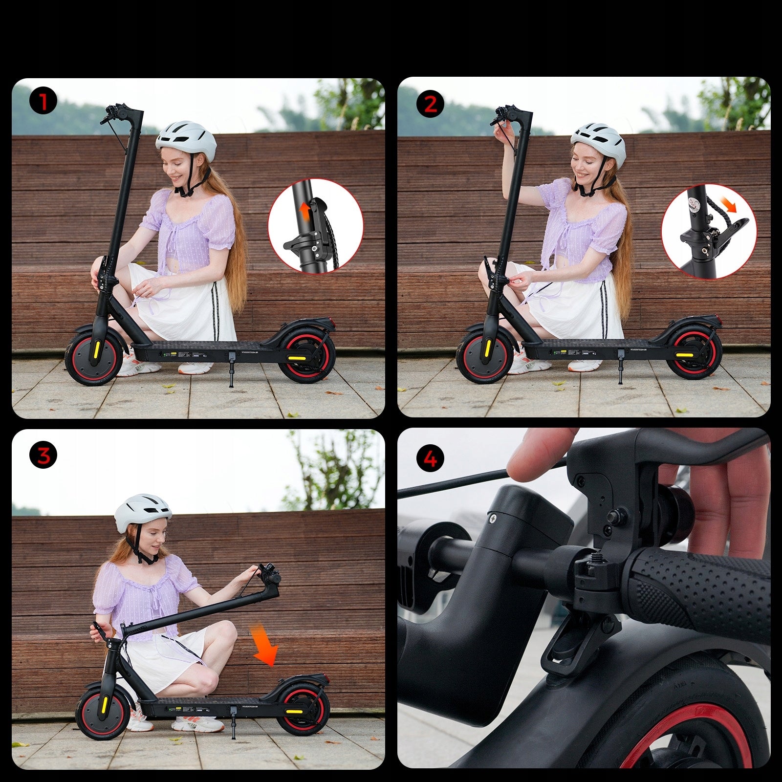 Electric Scooters 7.8AH 350W RANGE 34 HP FOLDABLE 3 Speeds Rear Drive Packaging status original