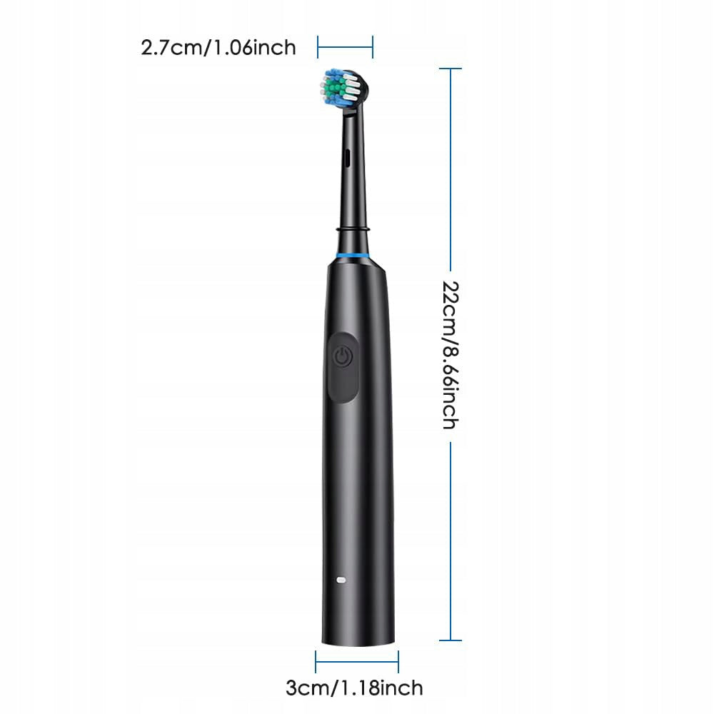 Electric Sonic Toothbrush 5 Modes 8 Replacement Dominant color black