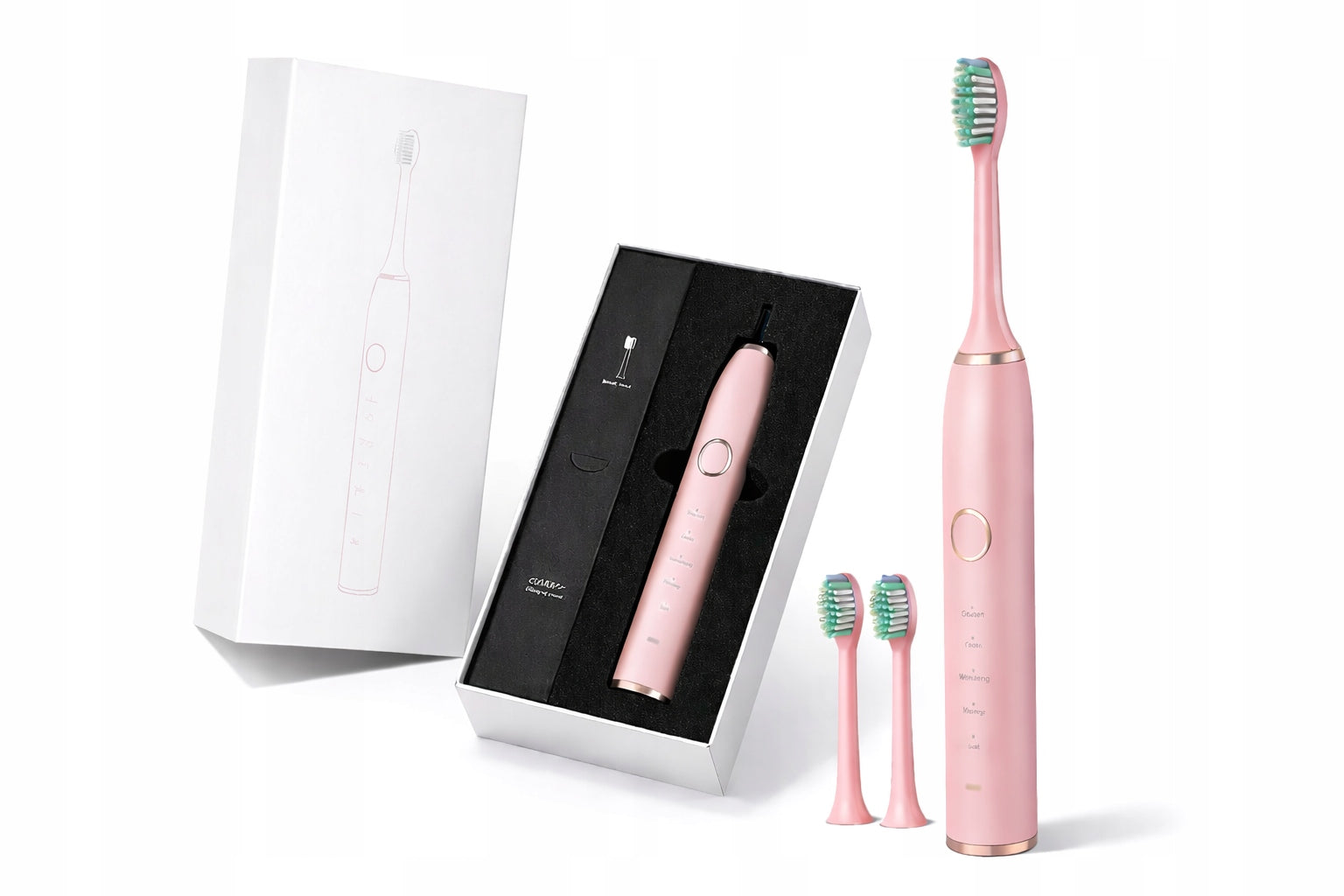Electric Sonic Toothbrush Pink 5 Modes of Operation PREMIUM