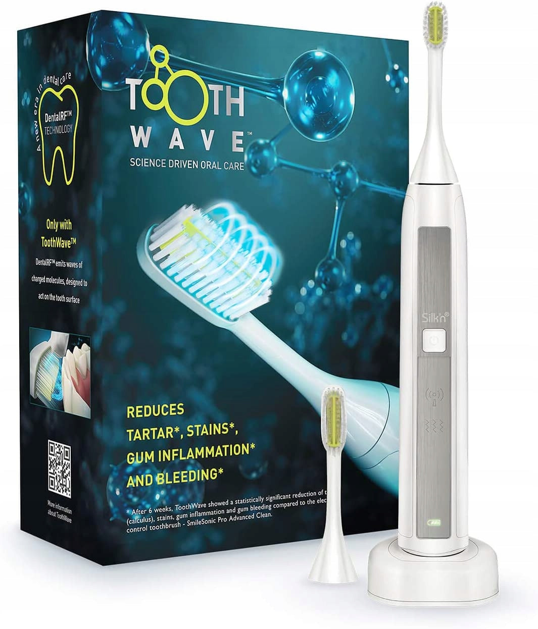 Electric Sonic Toothbrush Silk'n Toothwave TW1PE3001 Manufacturer code TW1PE3001