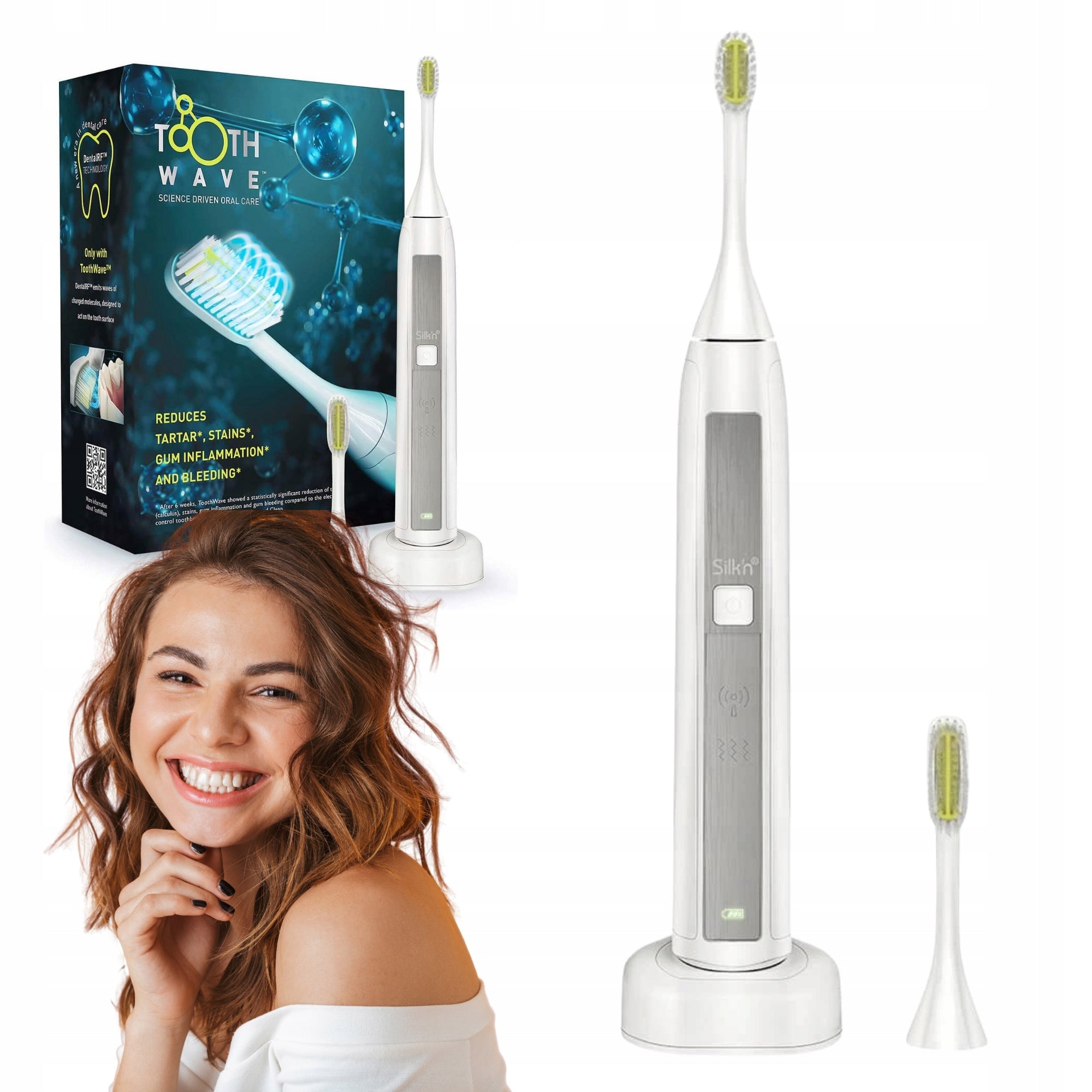 Electric Sonic Toothbrush Silk'n Toothwave TW1PE3001