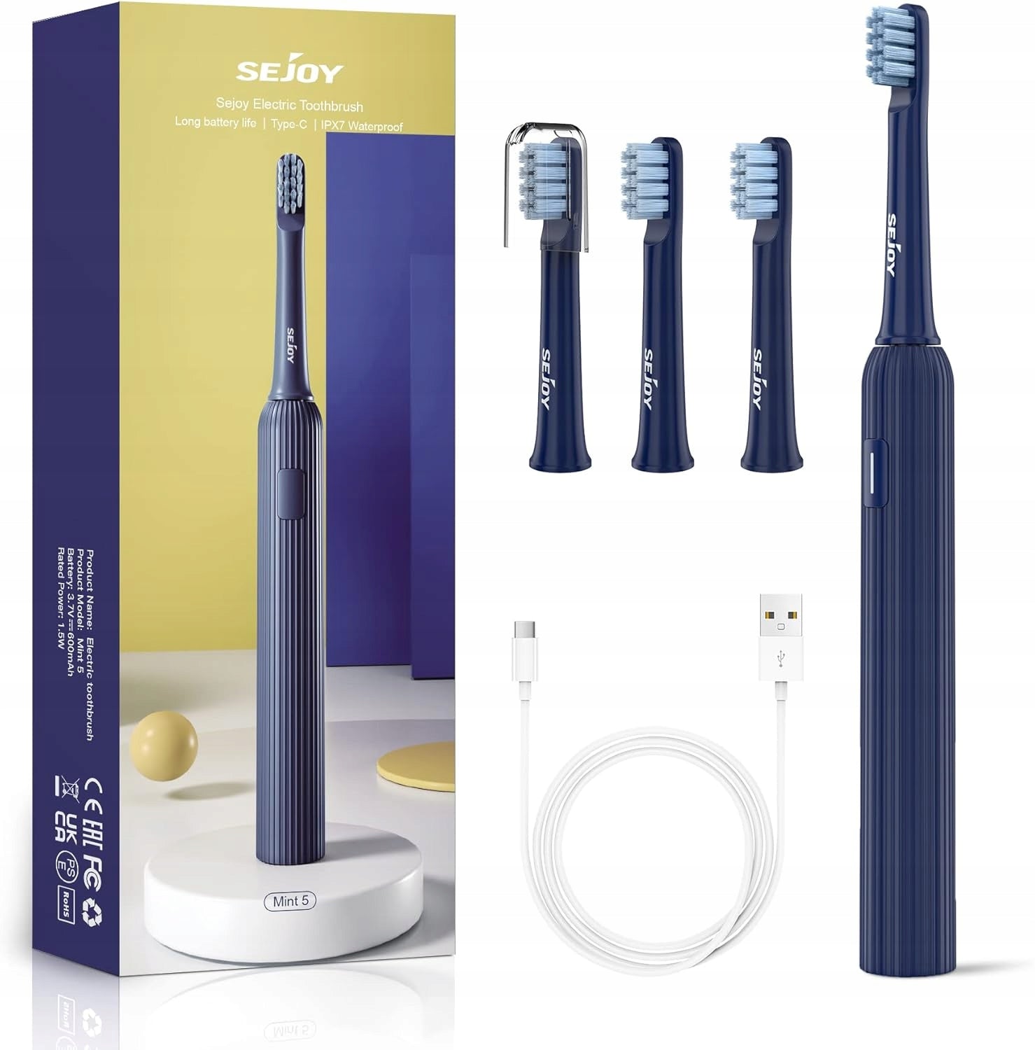 Electric Sonic Toothbrush Spare Heads Lightweight GIFT