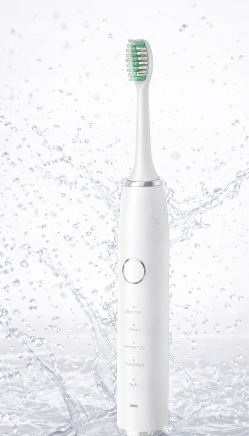 Electric Sonic Toothbrush White 5 Modes of Operation PREMIUM Brand Nancii